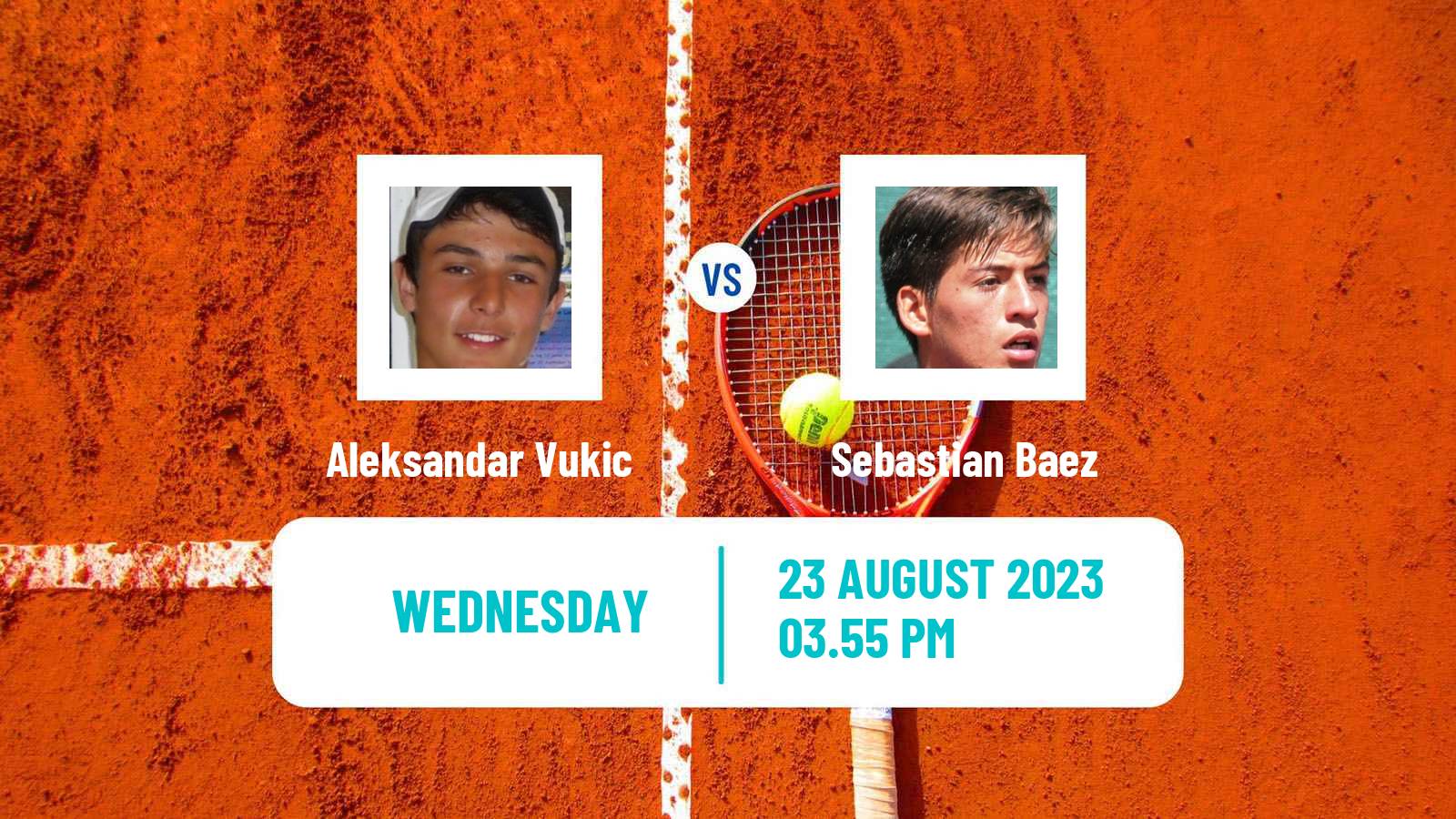 Tennis ATP Winston-Salem Aleksandar Vukic - Sebastian Baez
