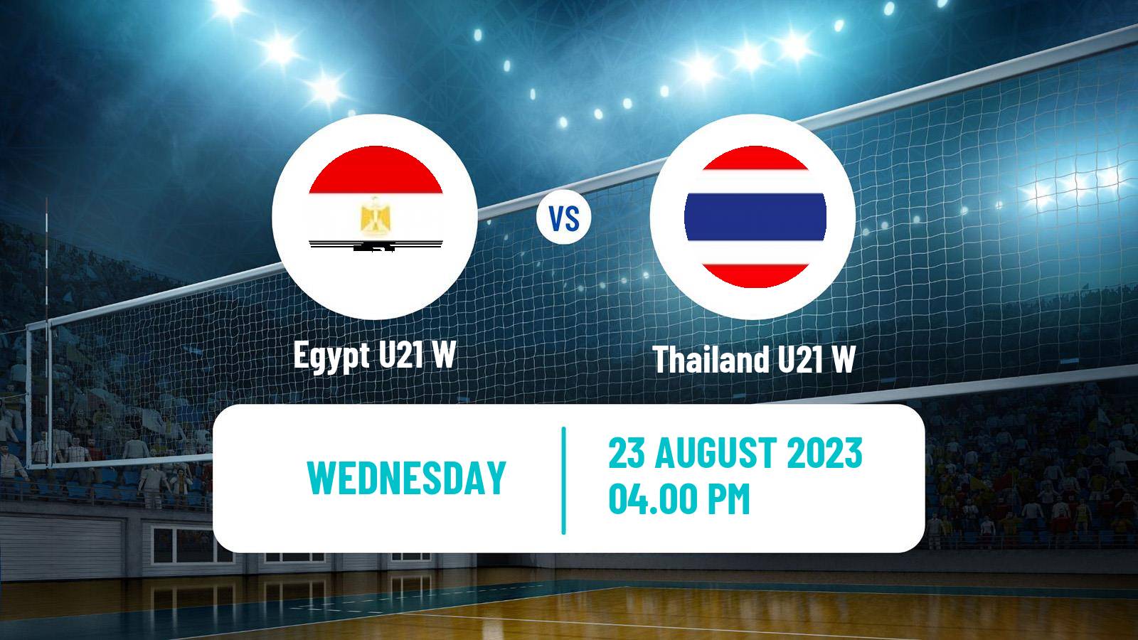 Volleyball World Championship U21 Volleyball Women Egypt U21 W - Thailand U21 W