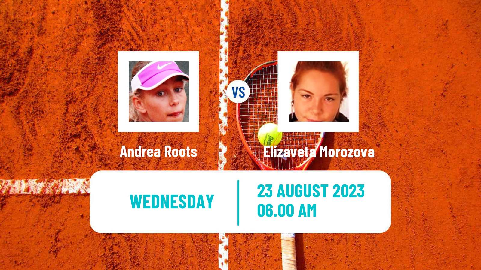 Tennis ITF W15 Monastir 29 Women Andrea Roots - Elizaveta Morozova