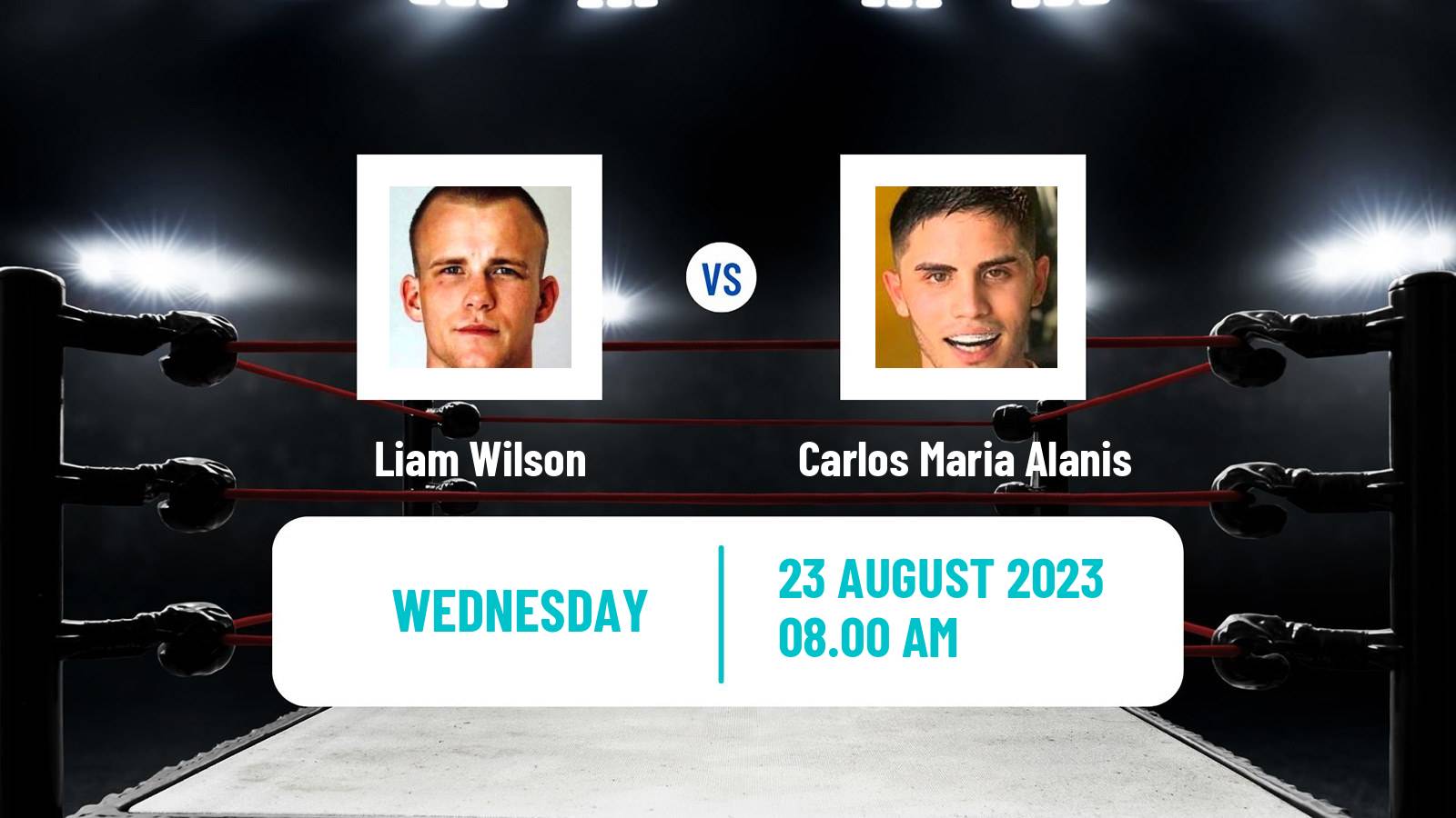Boxing Super Featherweight WBO International Title Men Liam Wilson - Carlos Maria Alanis