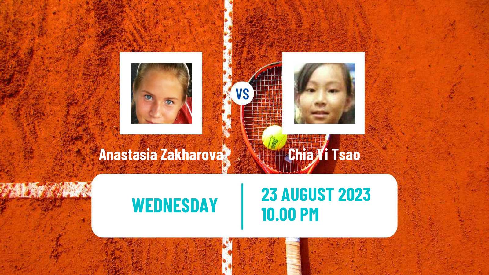 Tennis ITF W40 Hong Kong 2 Women Anastasia Zakharova - Chia Yi Tsao