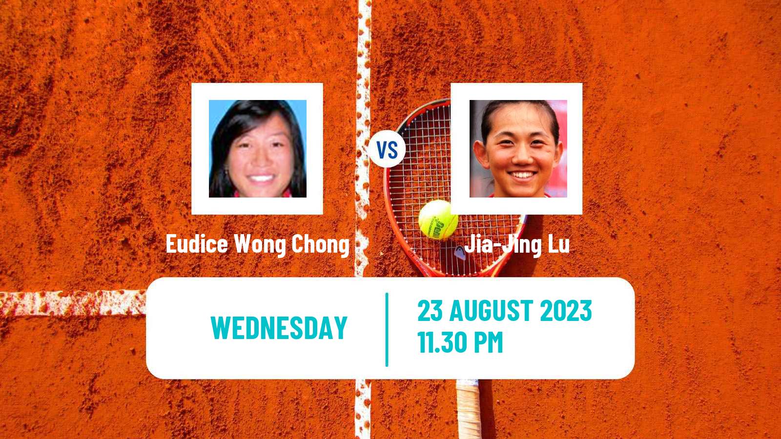 Tennis ITF W40 Hong Kong 2 Women Eudice Wong Chong - Jia-Jing Lu