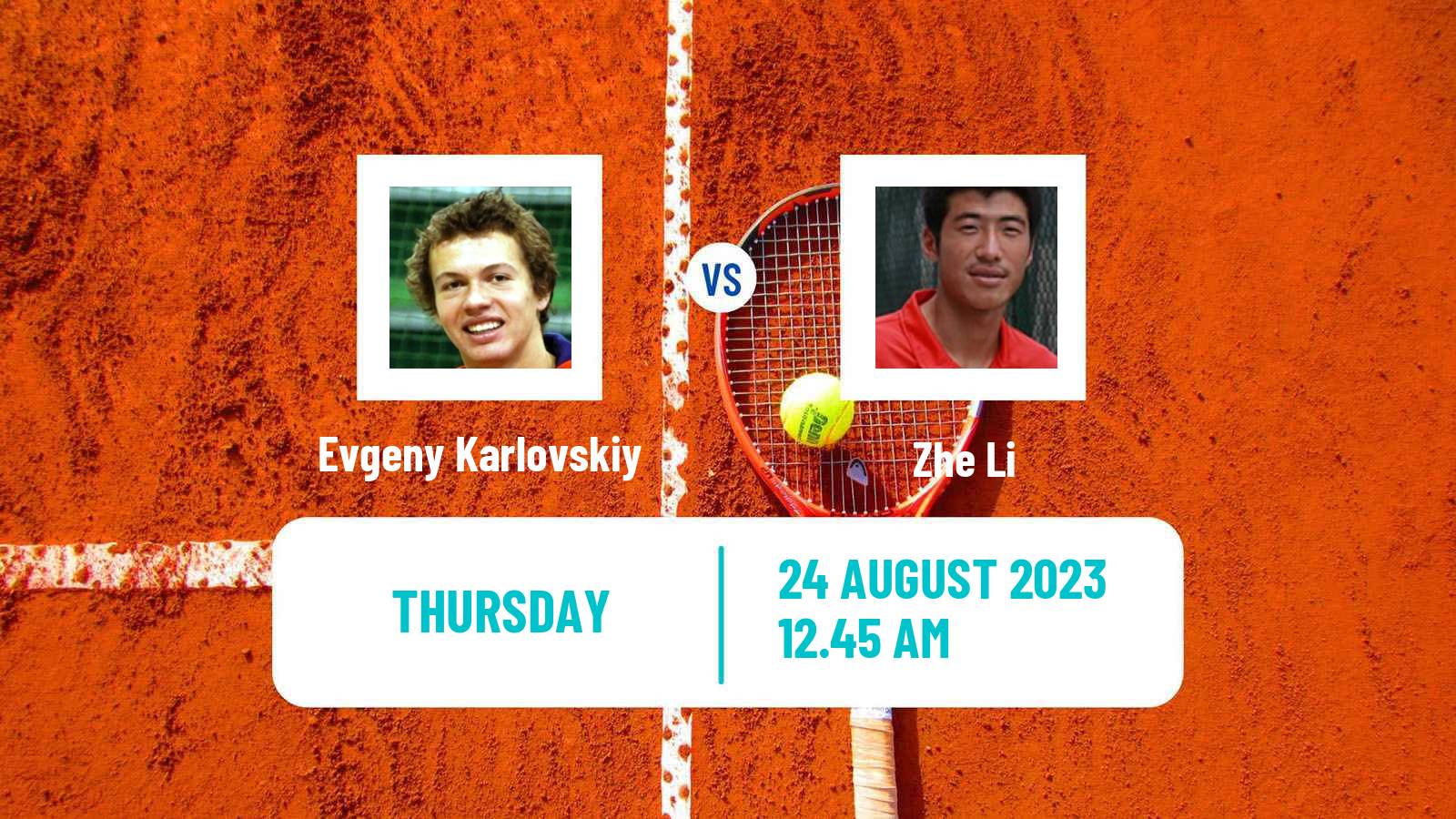 Tennis Zhuhai Challenger Men Evgeny Karlovskiy - Zhe Li