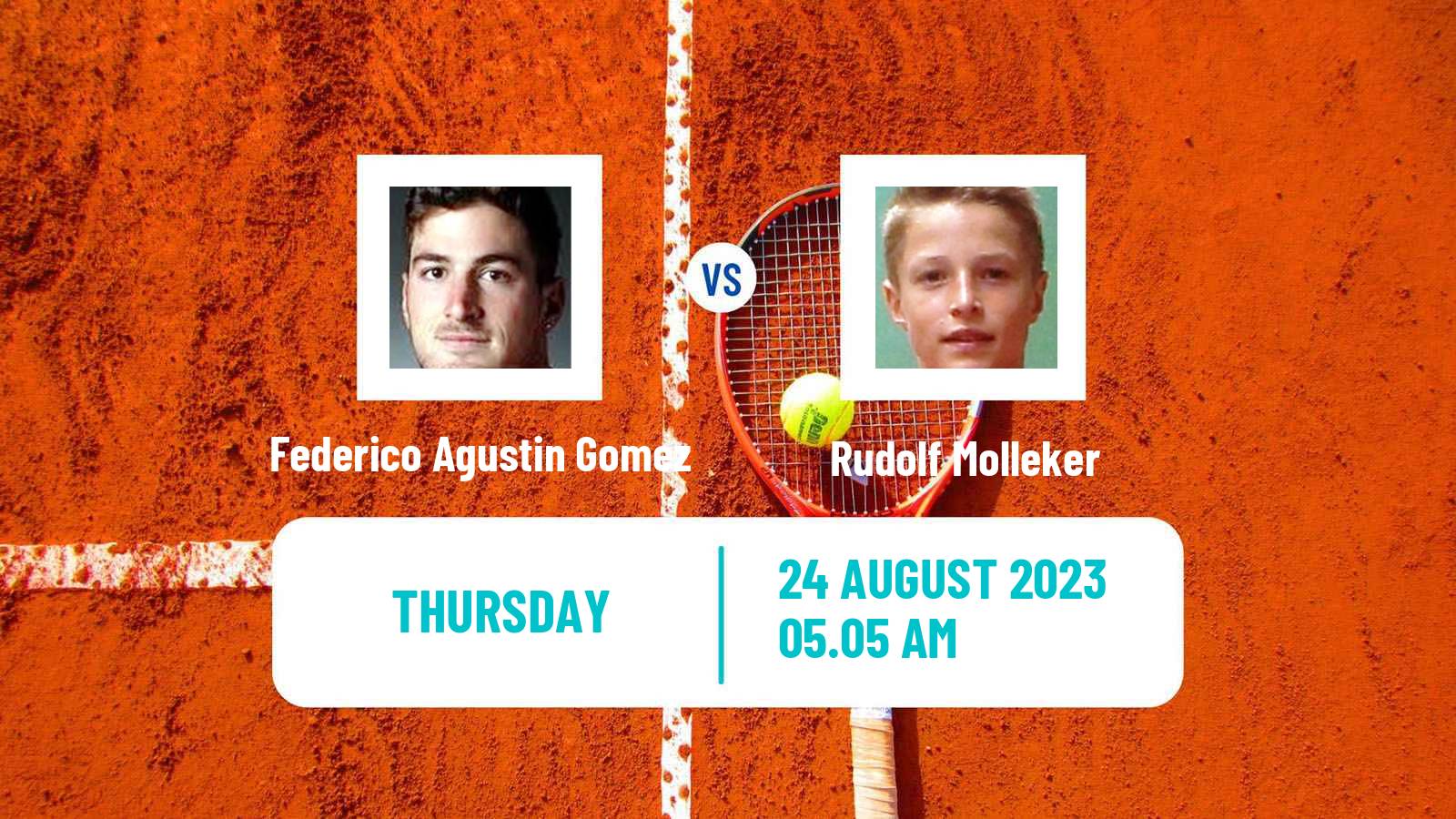 Tennis Prague 3 Challenger Men Federico Agustin Gomez - Rudolf Molleker