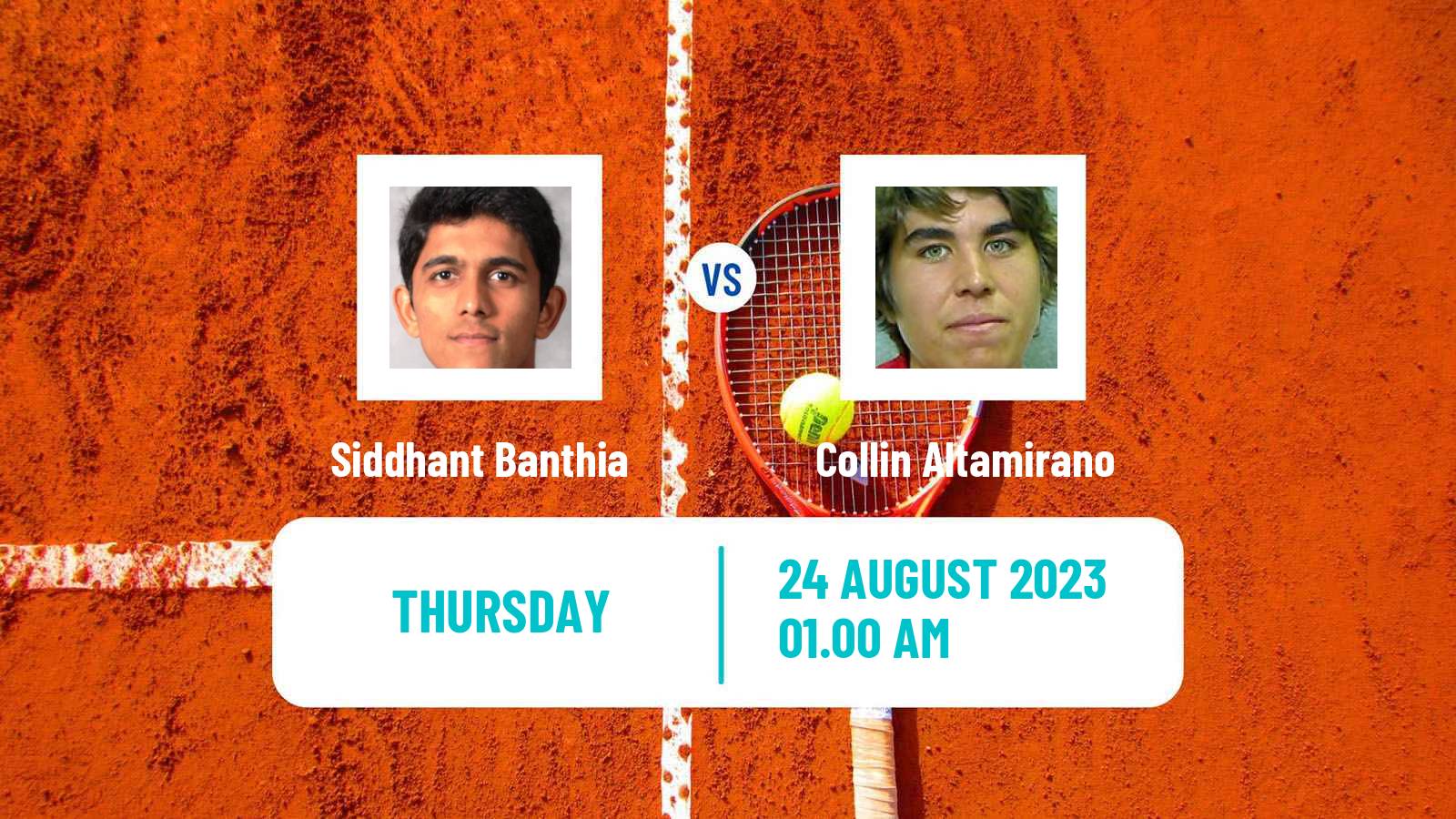 Tennis ITF M15 Nakhon Si Thammarat 6 Men Siddhant Banthia - Collin Altamirano