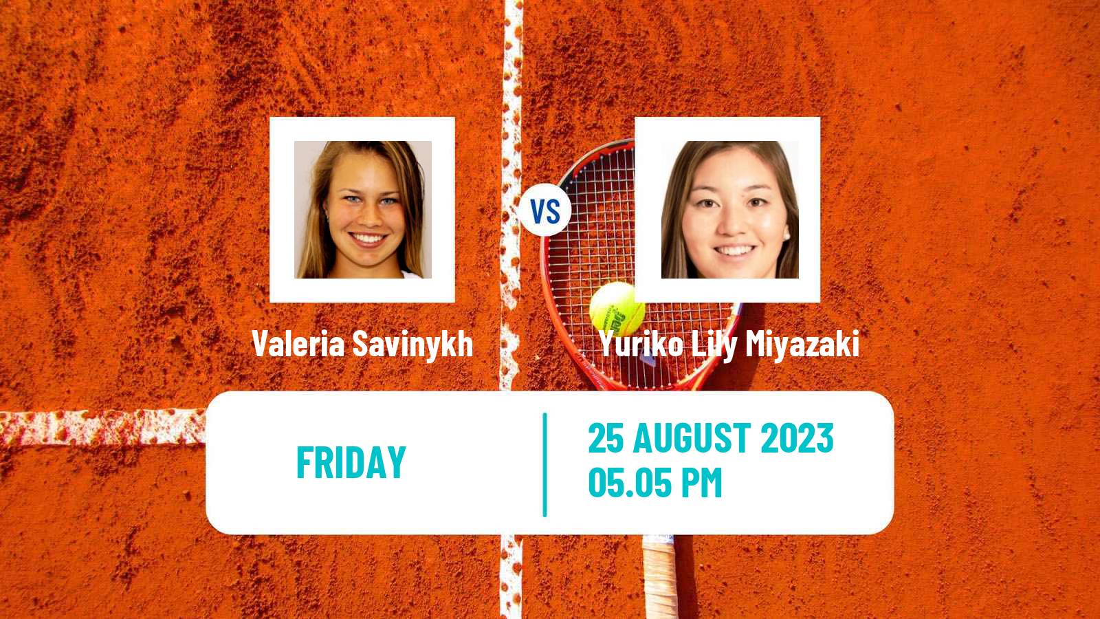Tennis WTA US Open Valeria Savinykh - Yuriko Lily Miyazaki