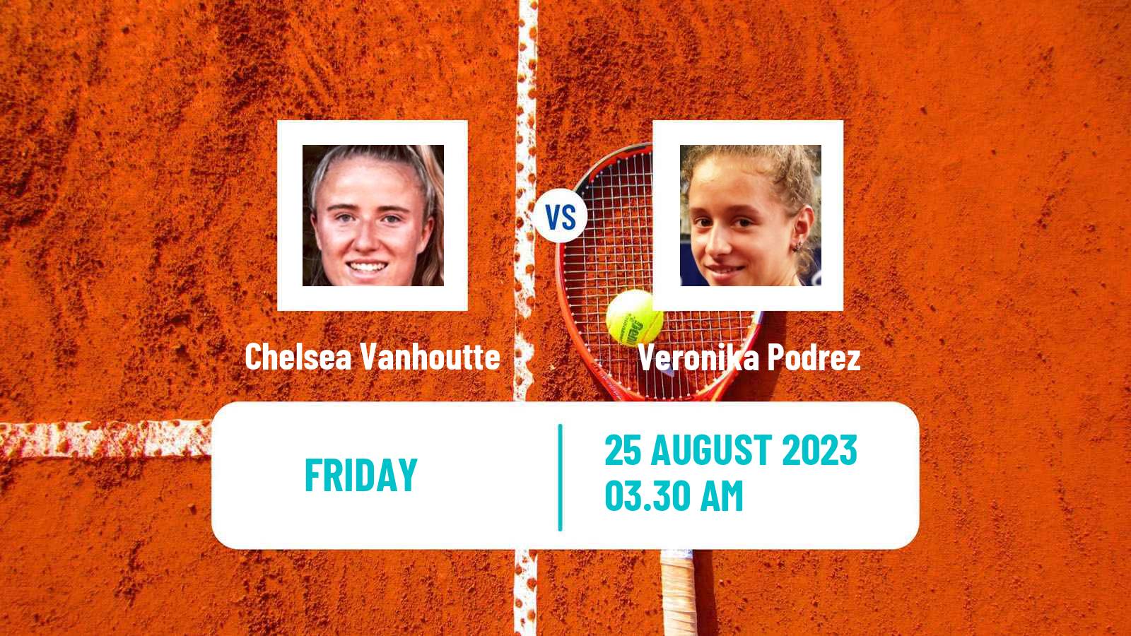 Tennis ITF W15 Wanfercee Baulet Women Chelsea Vanhoutte - Veronika Podrez