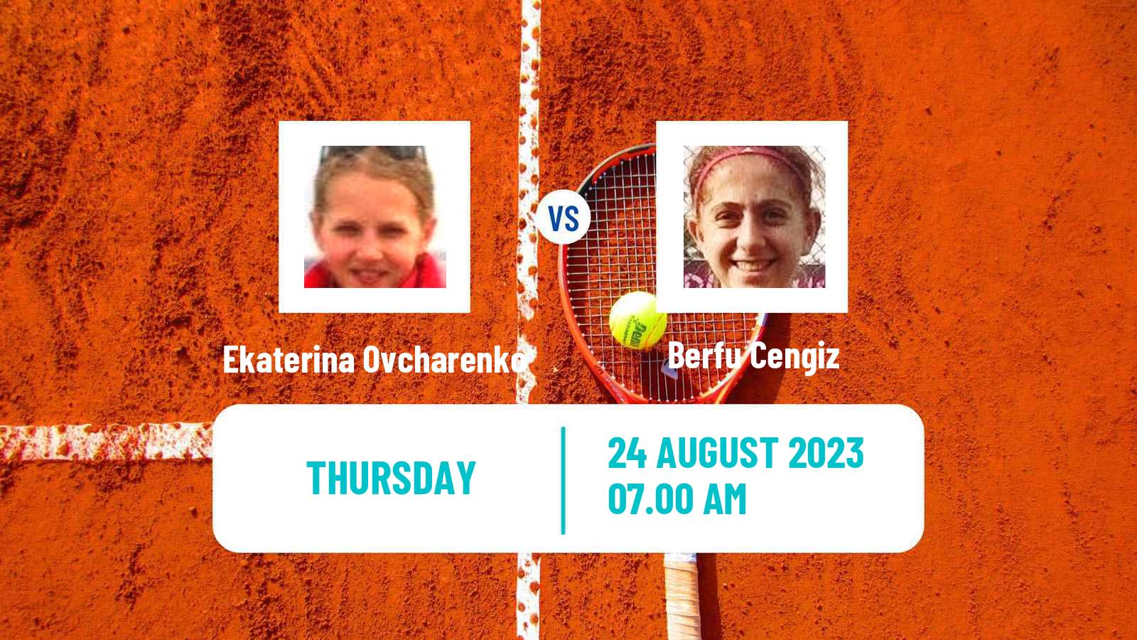 Tennis ITF W25 Braunschweig Women Ekaterina Ovcharenko - Berfu Cengiz