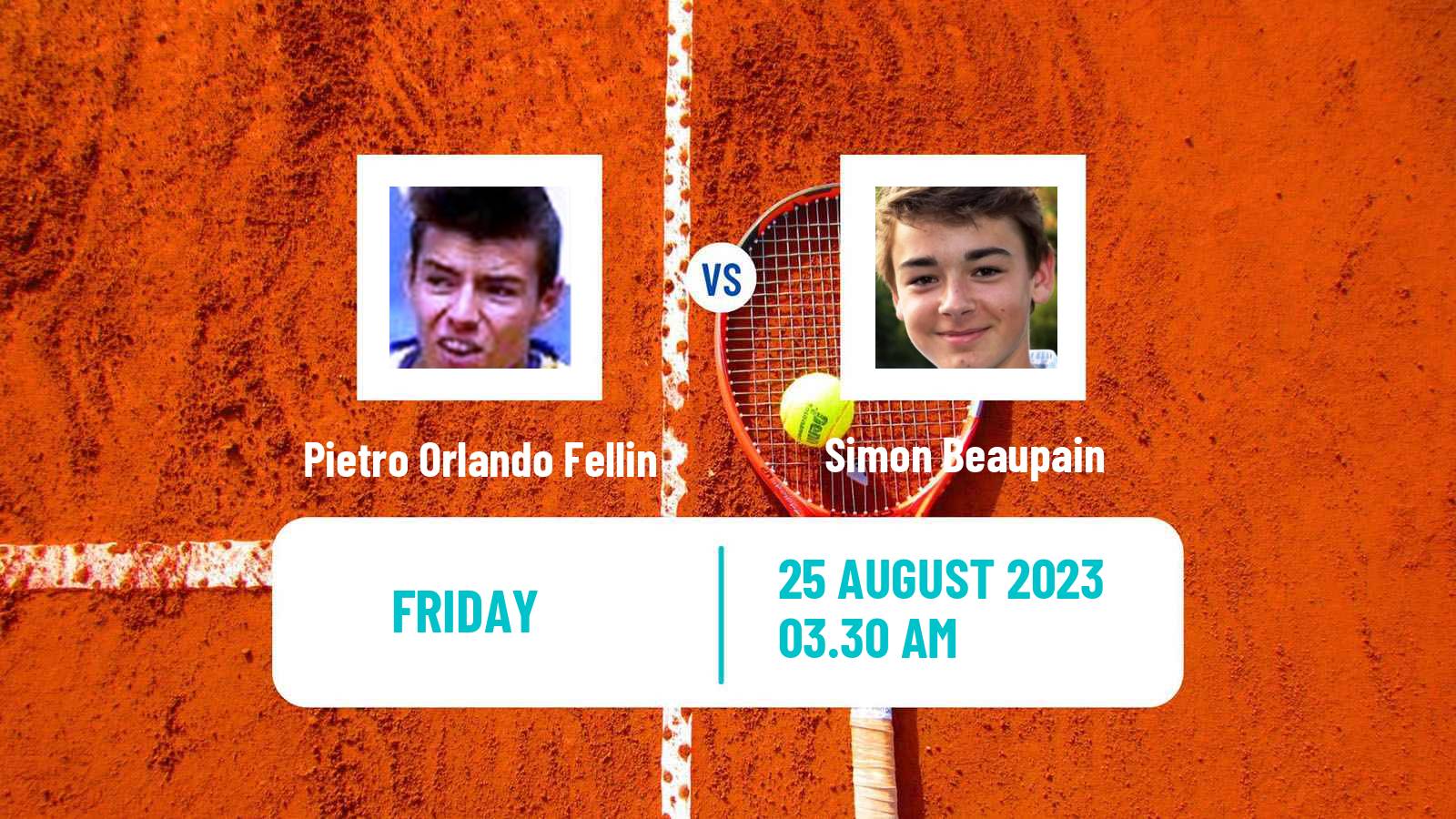 Tennis ITF M15 Huy Men Pietro Orlando Fellin - Simon Beaupain