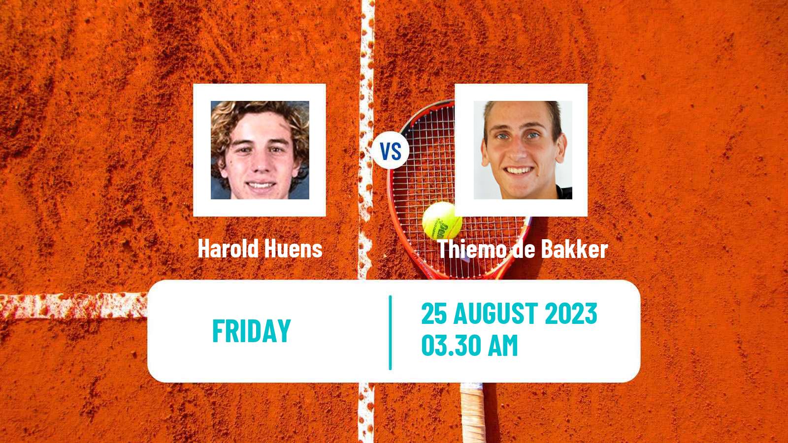 Tennis ITF M15 Huy Men Harold Huens - Thiemo de Bakker