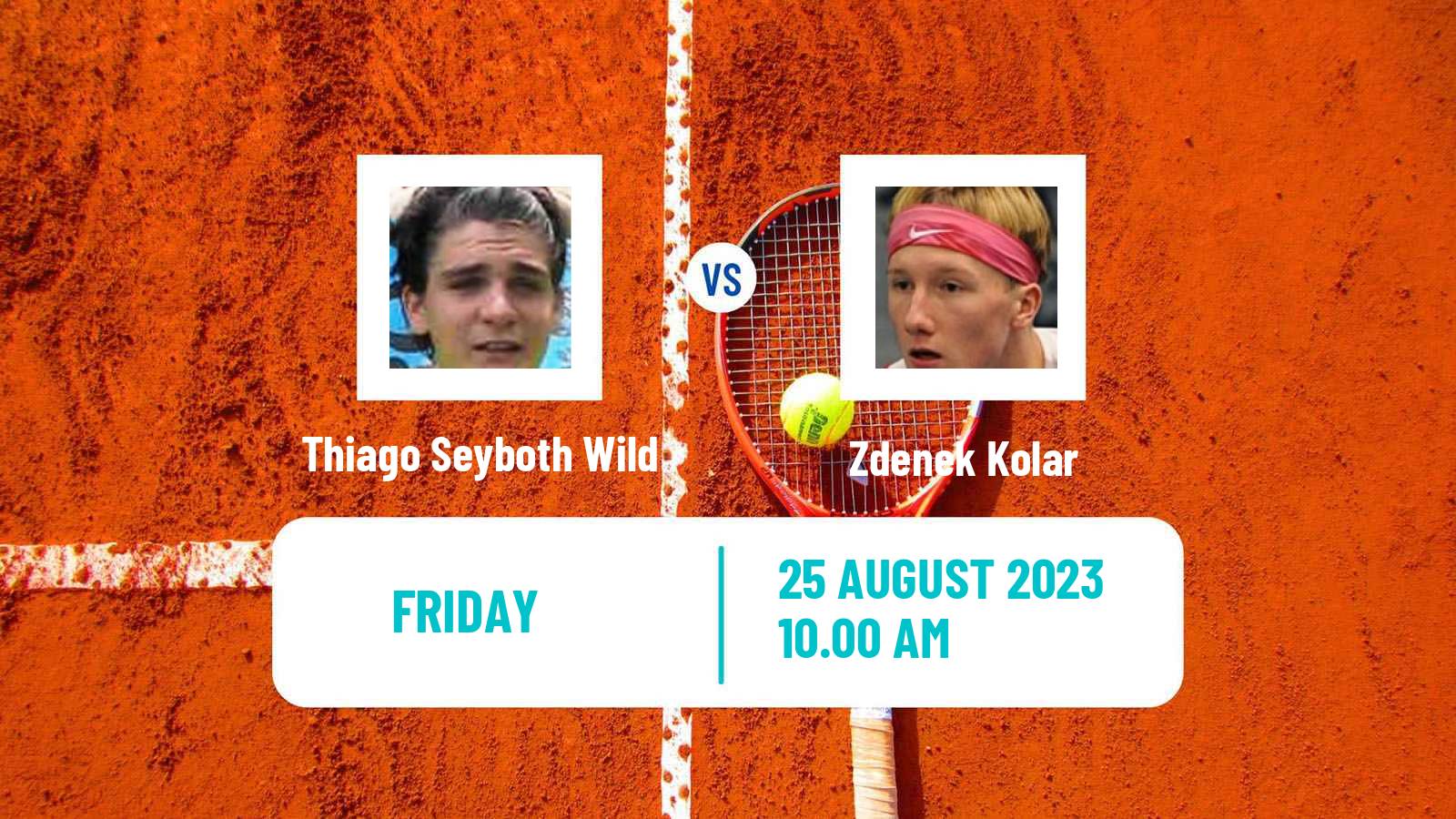 Tennis ATP US Open Thiago Seyboth Wild - Zdenek Kolar