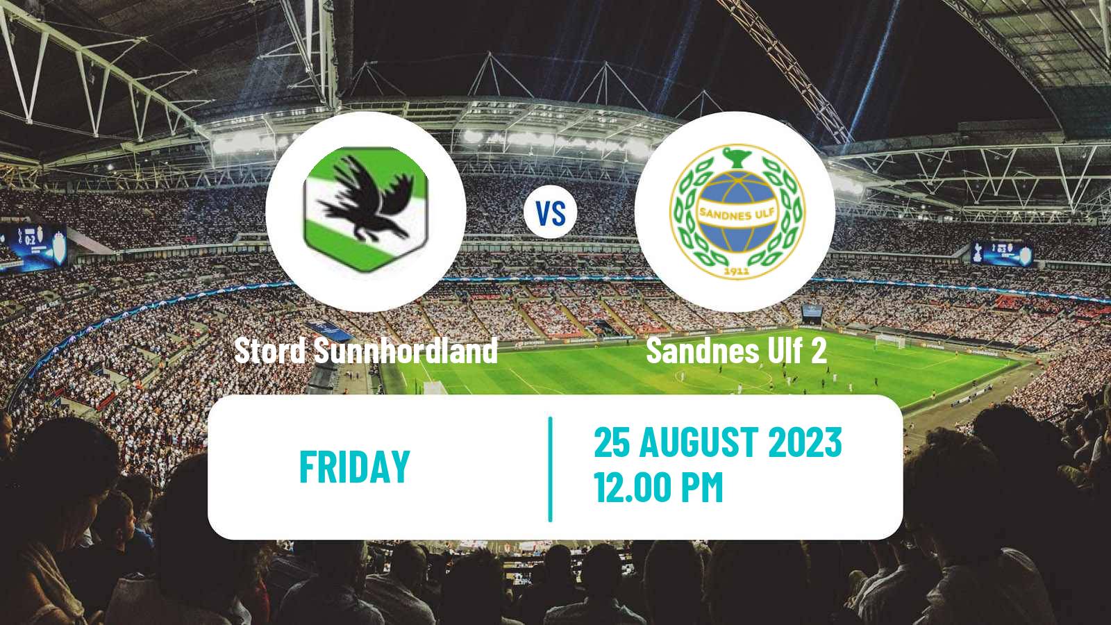 Soccer Norwegian Division 3 - Group 3 Stord Sunnhordland - Sandnes Ulf 2