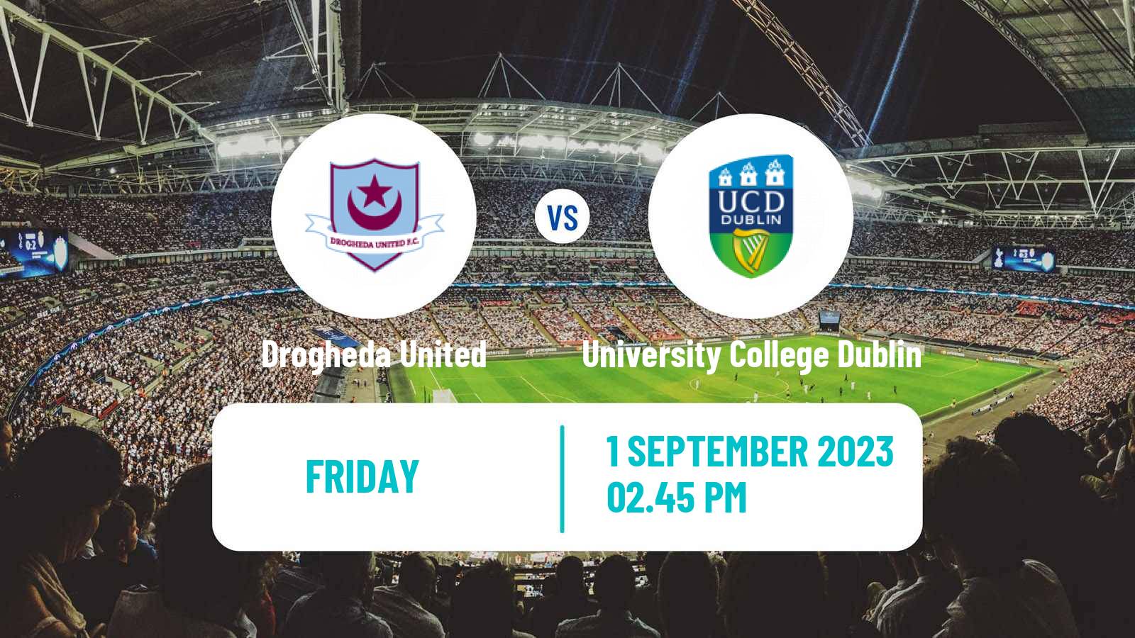 Soccer Irish Premier Division Drogheda United - University College Dublin