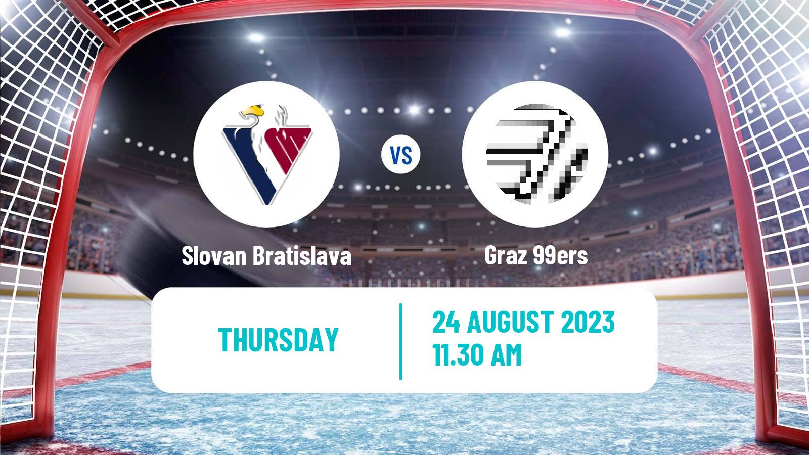 Hockey Club Friendly Ice Hockey Slovan Bratislava - Graz 99ers