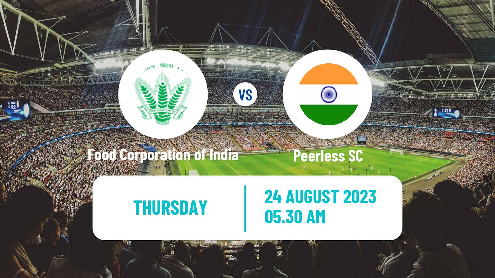 Soccer Calcutta Premier Division Food Corporation of India - Peerless
