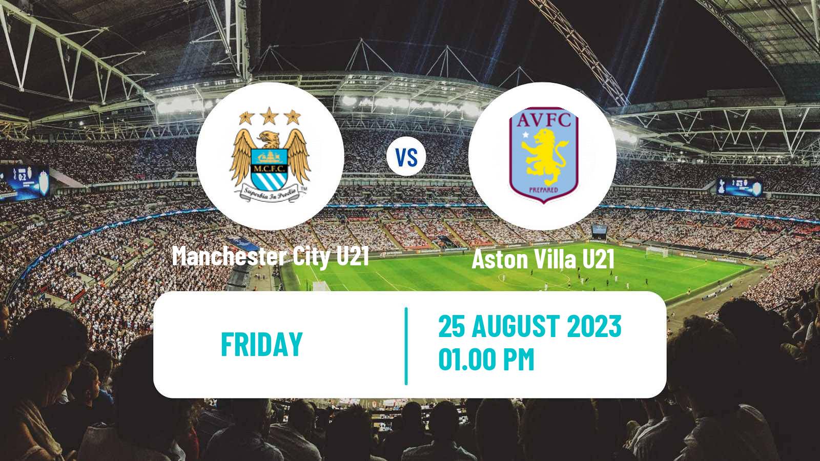 Soccer English Premier League 2 Manchester City U21 - Aston Villa U21