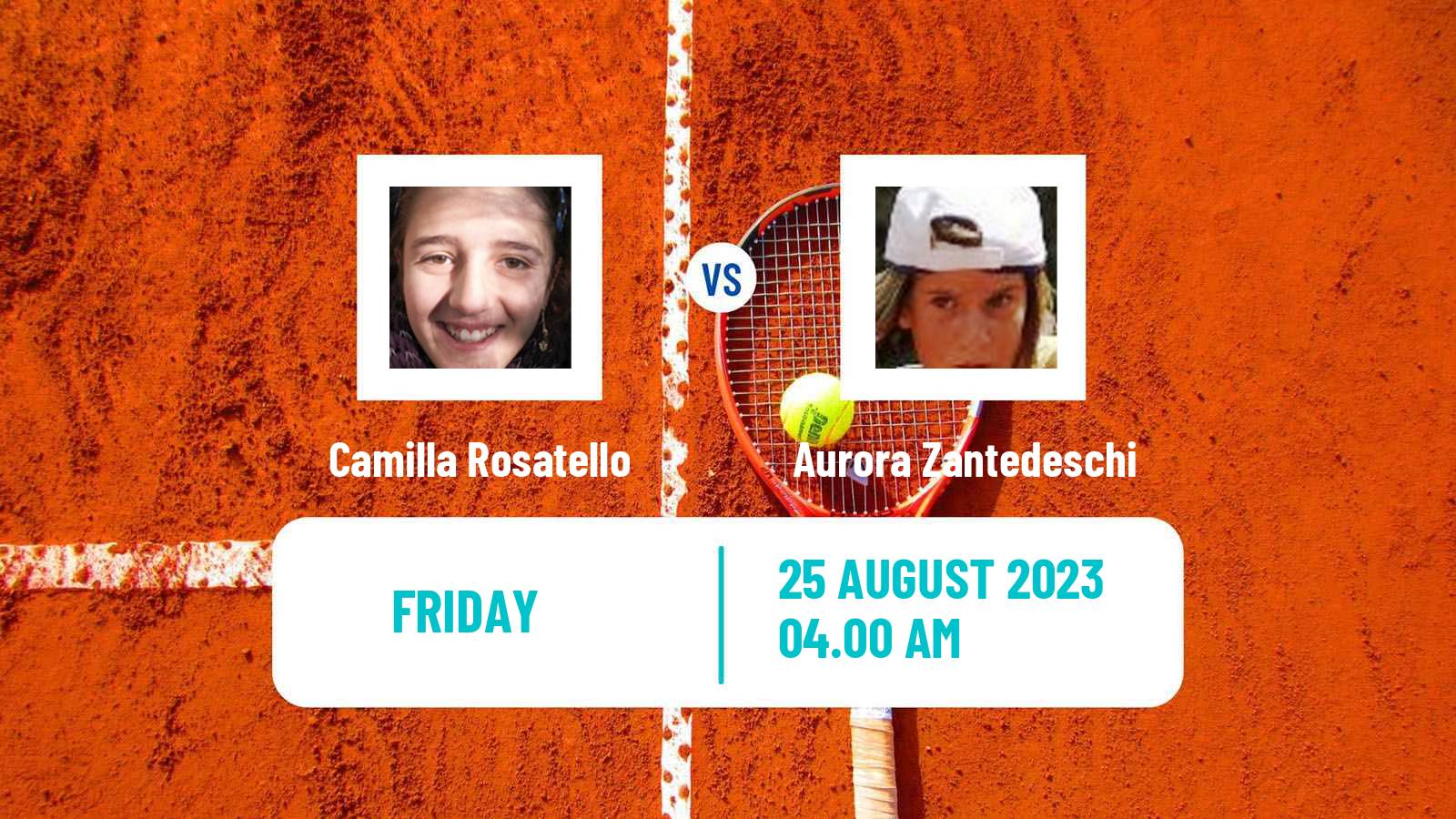 Tennis ITF W60 Prerov Women Camilla Rosatello - Aurora Zantedeschi