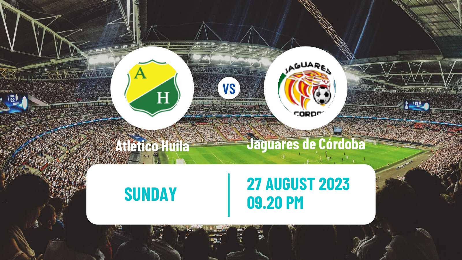 Soccer Colombian Primera A Atlético Huila - Jaguares de Córdoba