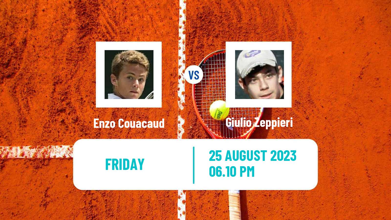 Tennis ATP US Open Enzo Couacaud - Giulio Zeppieri