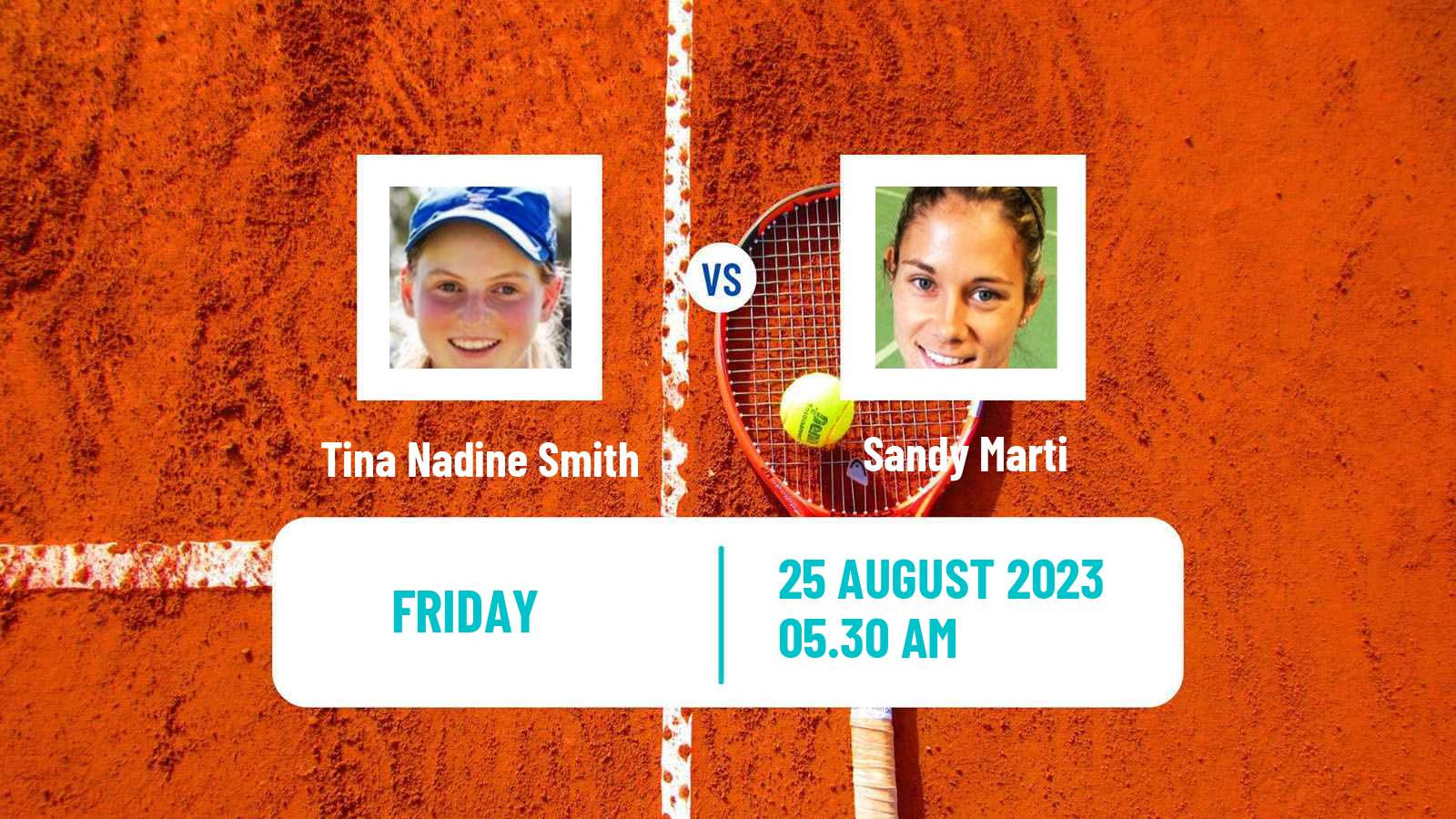 Tennis ITF W25 Verbier Women Tina Nadine Smith - Sandy Marti