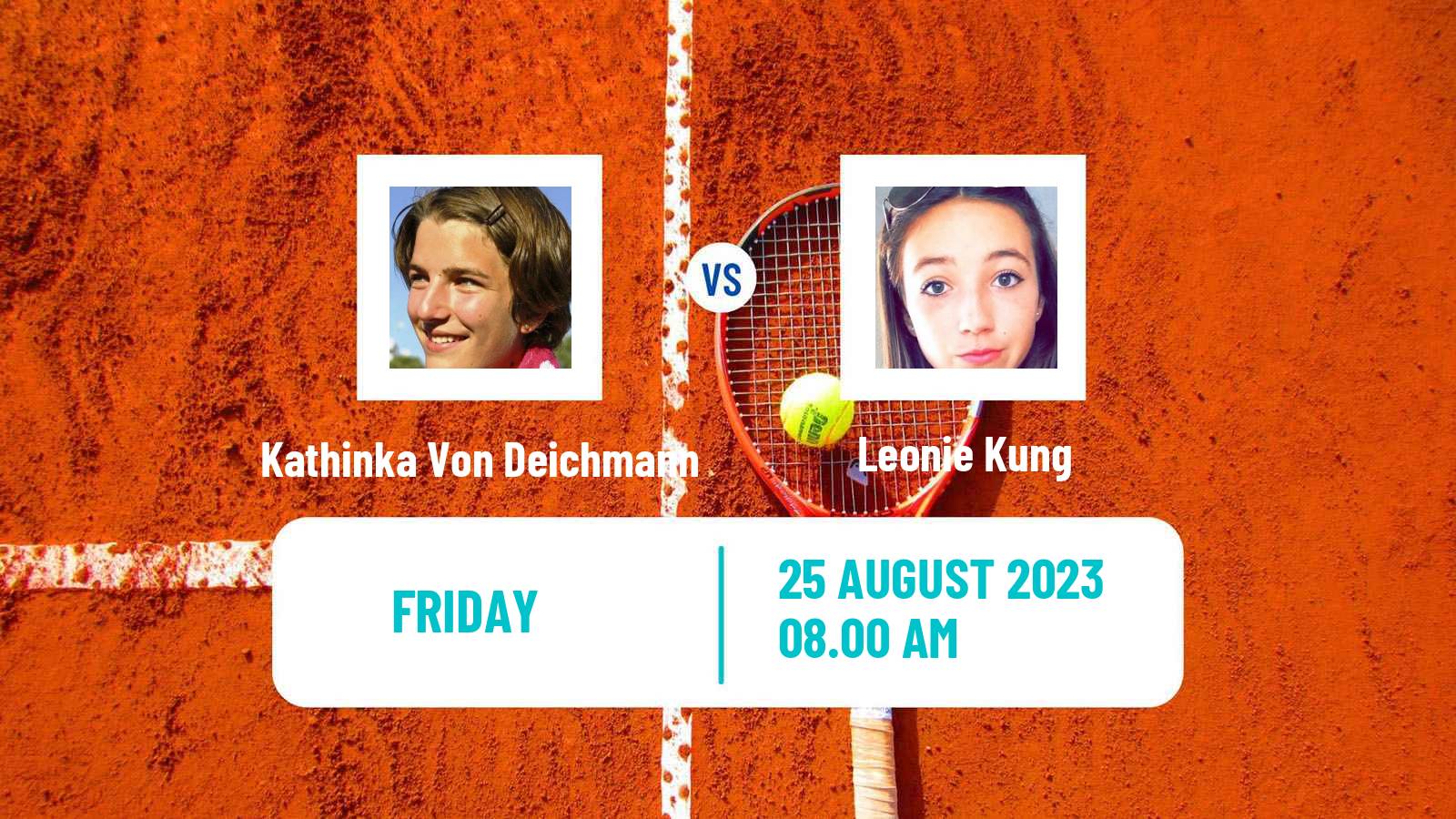 Tennis ITF W25 Verbier Women Kathinka Von Deichmann - Leonie Kung