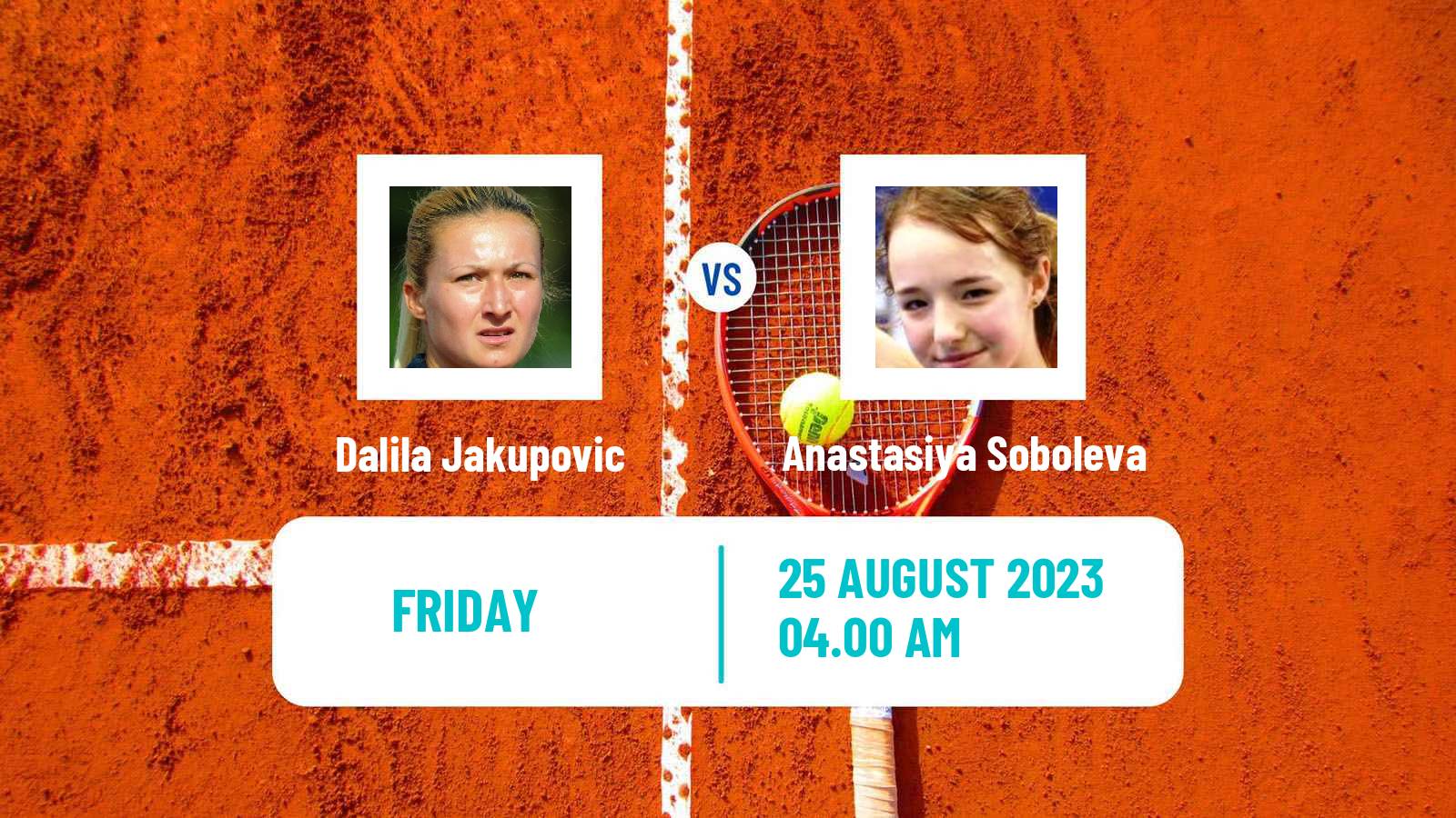 Tennis ITF W25 Bydgoszcz Women Dalila Jakupovic - Anastasiya Soboleva