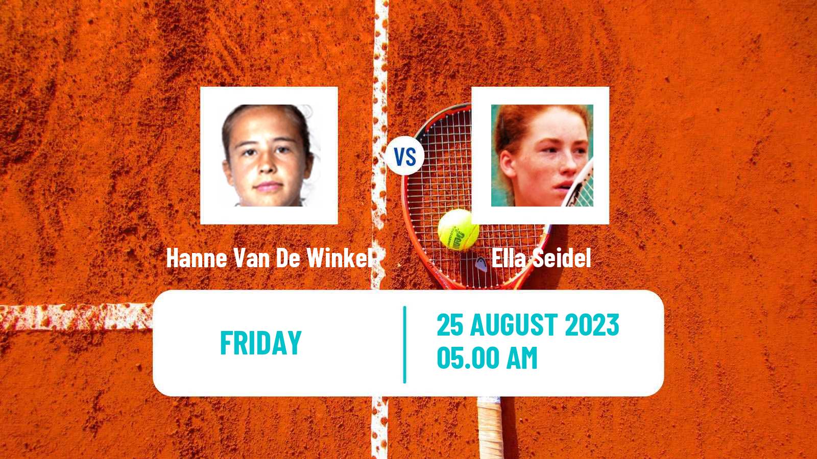 Tennis ITF W25 Braunschweig Women Hanne Van De Winkel - Ella Seidel
