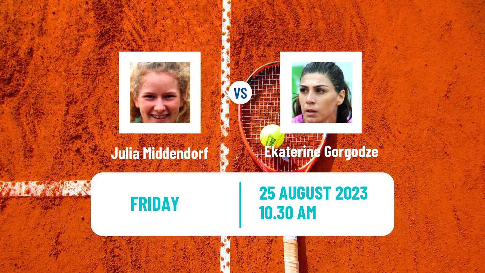 Tennis ITF W25 Braunschweig Women Julia Middendorf - Ekaterine Gorgodze