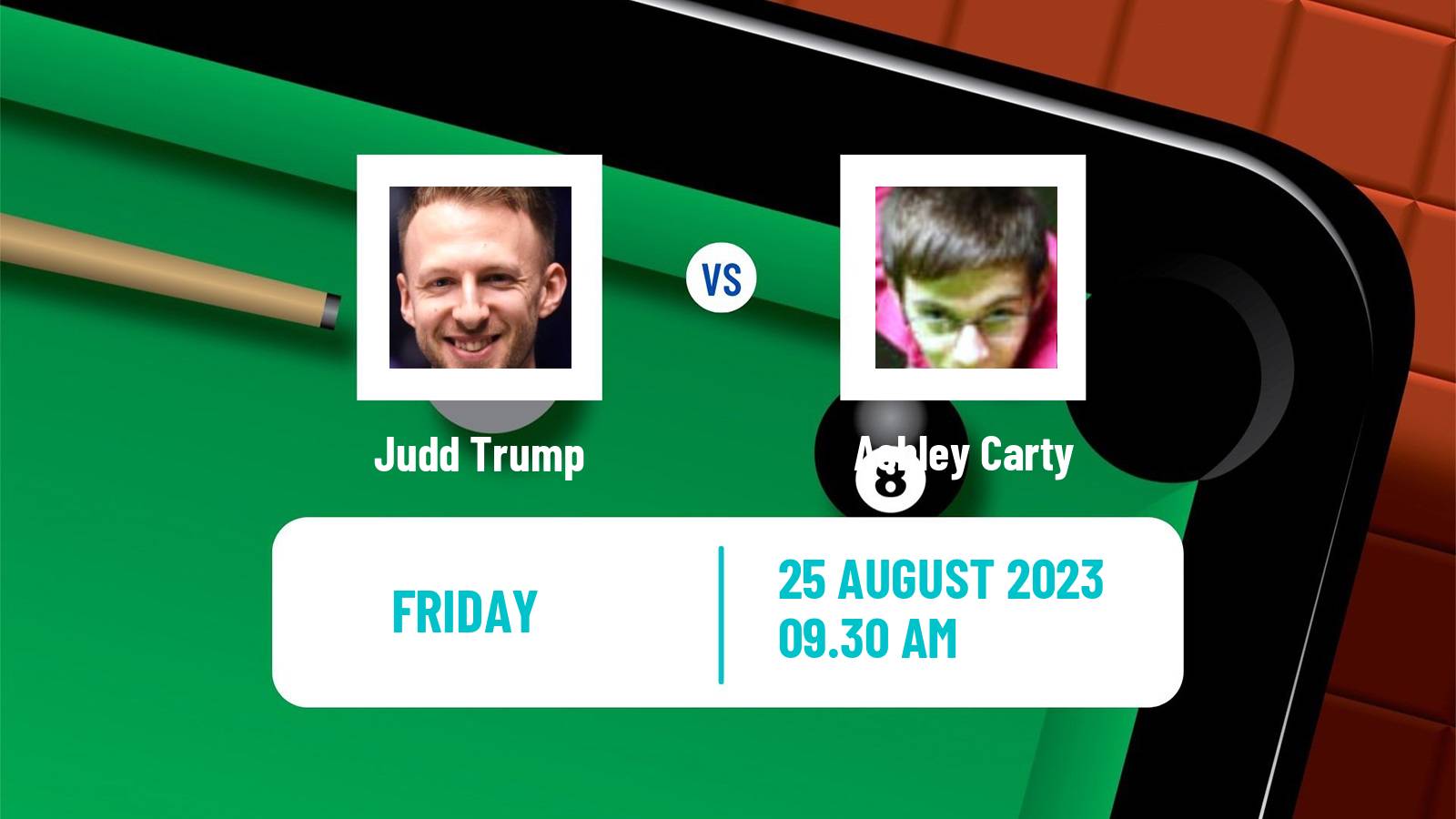 Snooker European Masters Judd Trump - Ashley Carty
