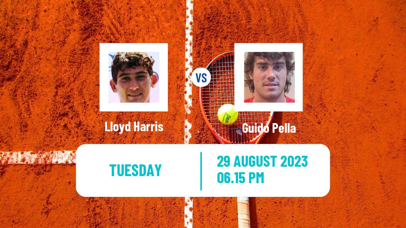Tennis ATP US Open Lloyd Harris - Guido Pella