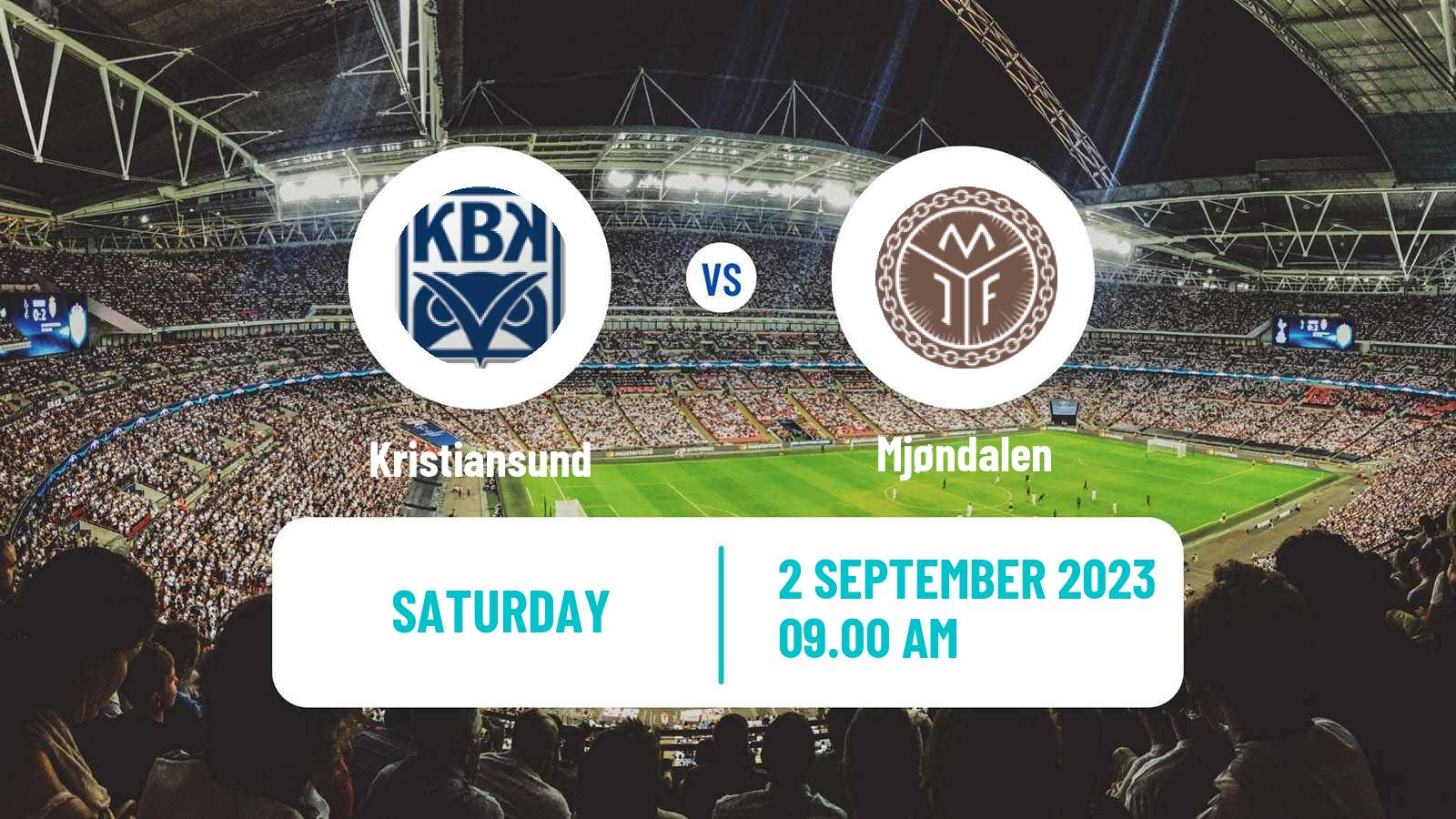 Soccer Norwegian Adeccoligaen Kristiansund - Mjøndalen