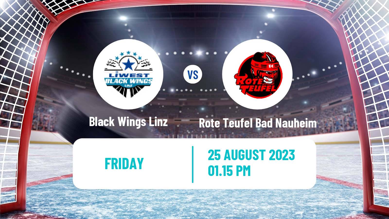 Hockey Club Friendly Ice Hockey Black Wings Linz - Rote Teufel Bad Nauheim