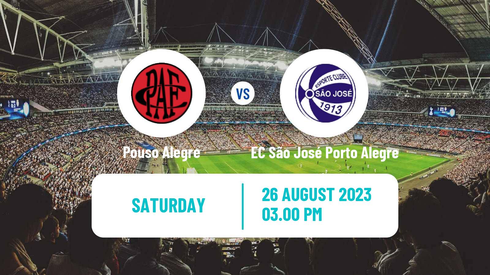 Soccer Brazilian Serie C Pouso Alegre - EC São José Porto Alegre