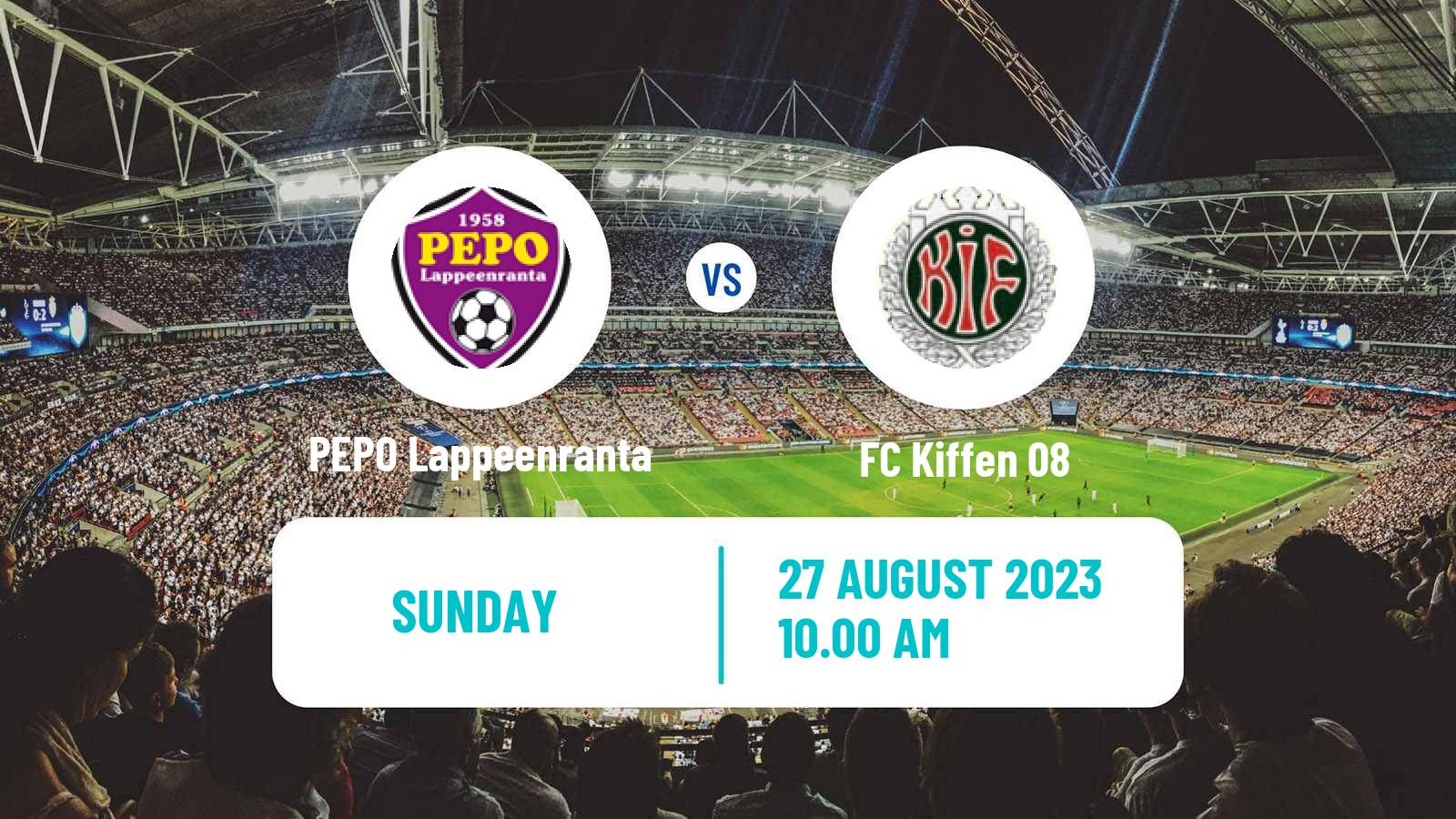 Soccer Finnish Kakkonen Group A PEPO Lappeenranta - Kiffen 08