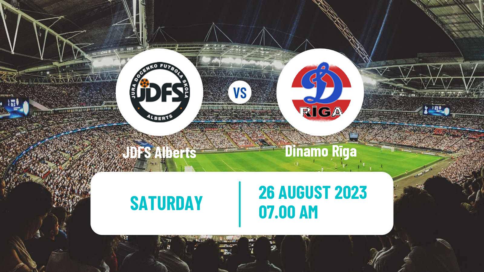 Soccer Latvian 1 Liga JDFS Alberts - Dinamo Rīga