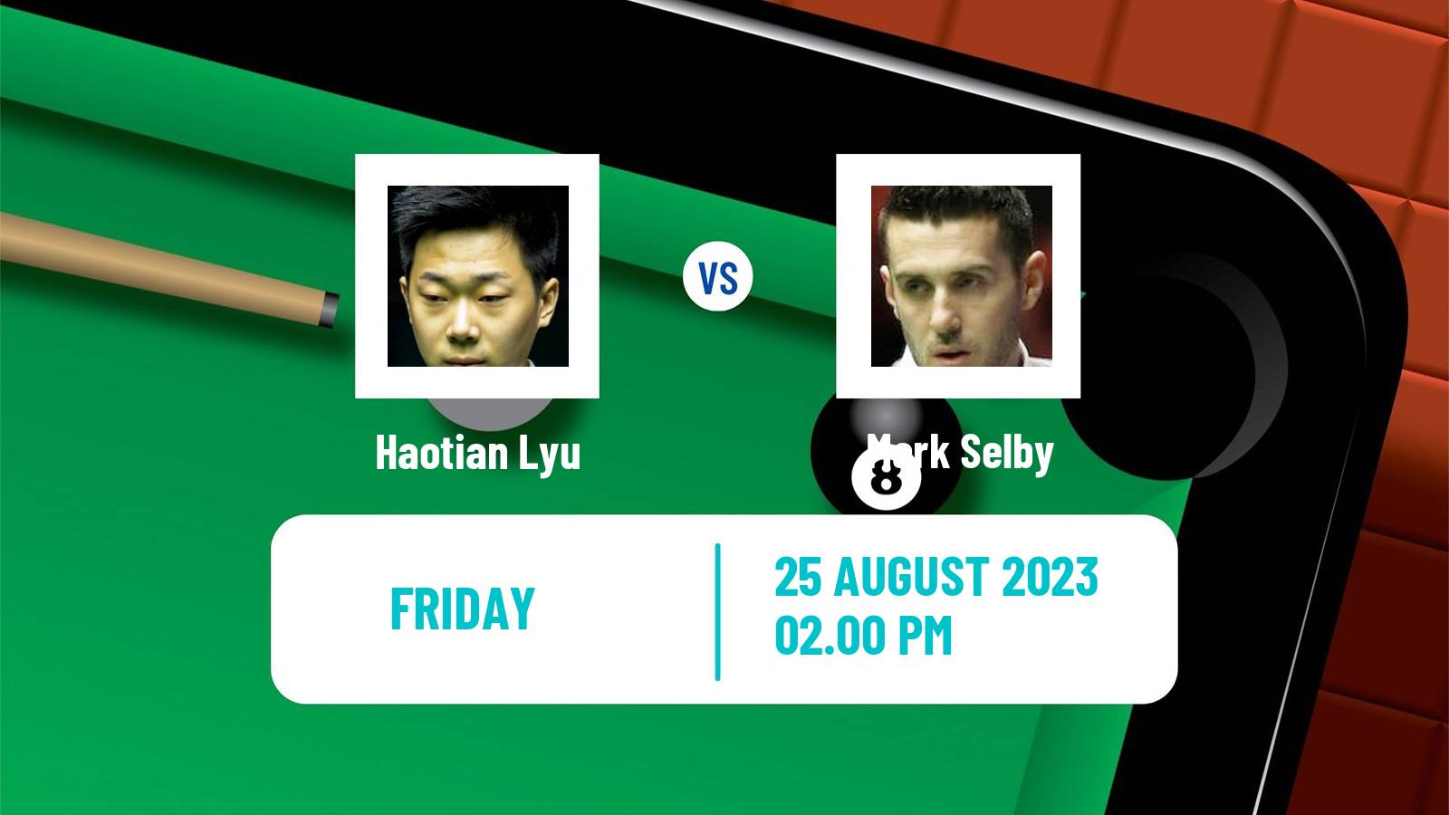 Snooker European Masters Haotian Lyu - Mark Selby