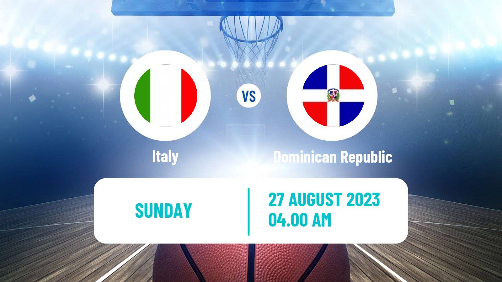 Basketball World Championship Basketball Italy - Dominican Republic