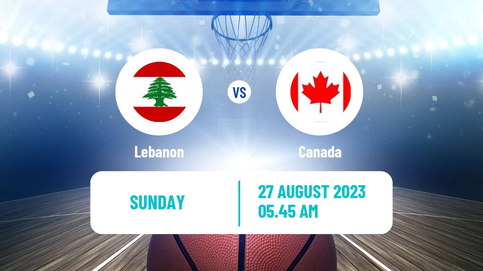 Basketball World Championship Basketball Lebanon - Canada