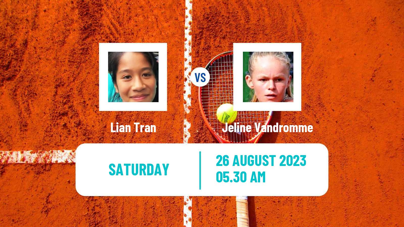 Tennis ITF W15 Wanfercee Baulet Women Lian Tran - Jeline Vandromme
