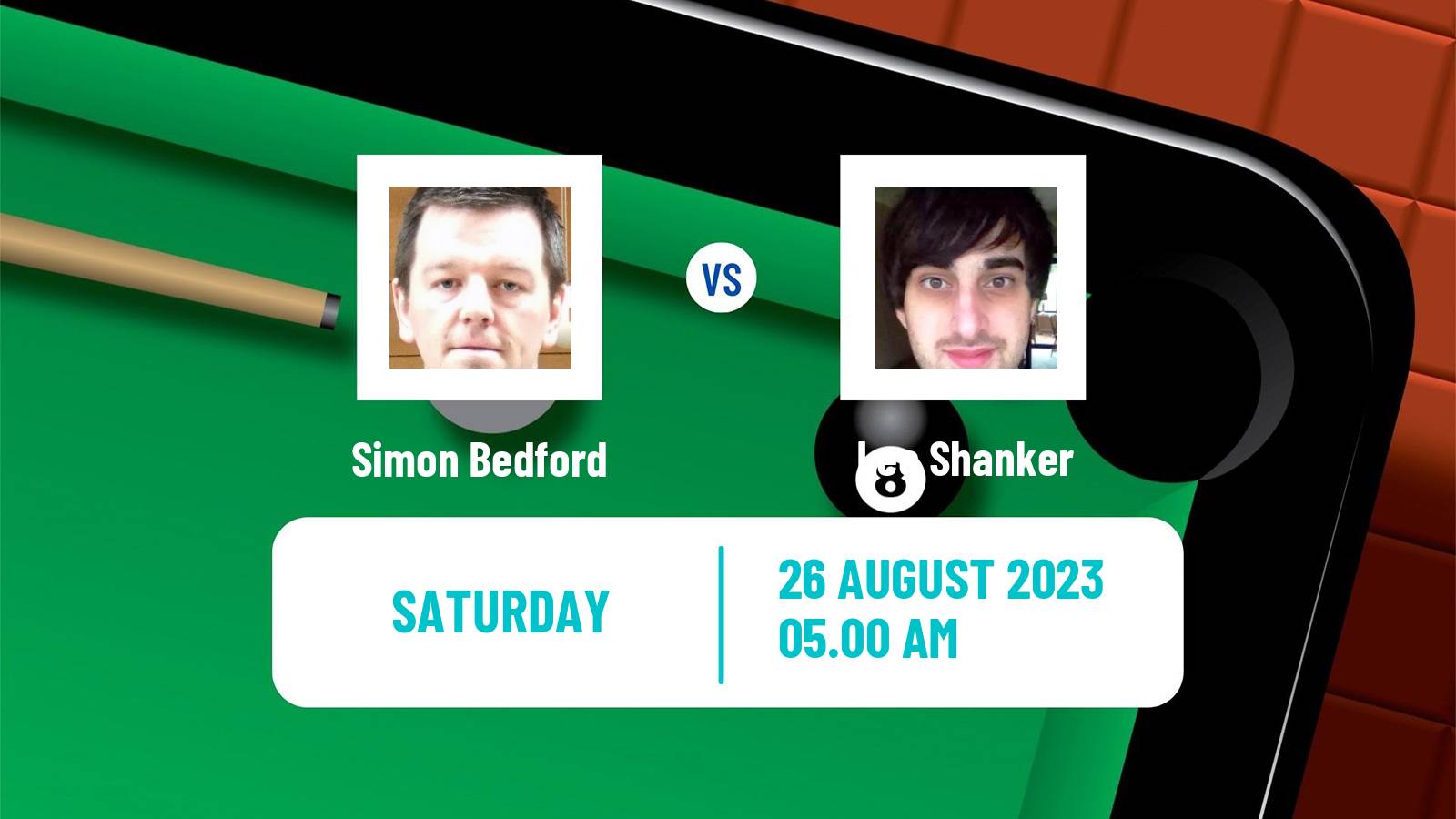 Snooker Q Tour Simon Bedford - Lee Shanker