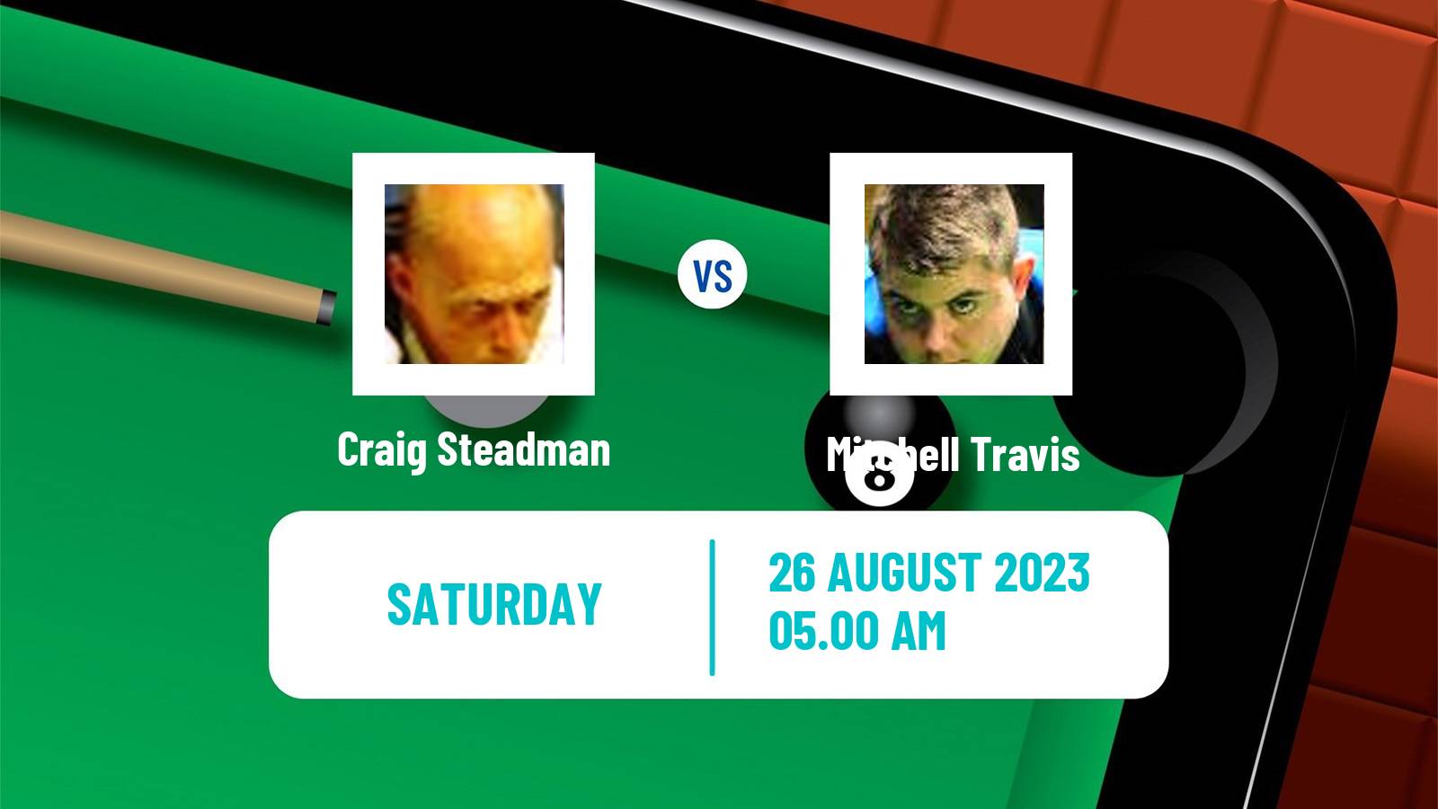 Snooker Q Tour Craig Steadman - Mitchell Travis