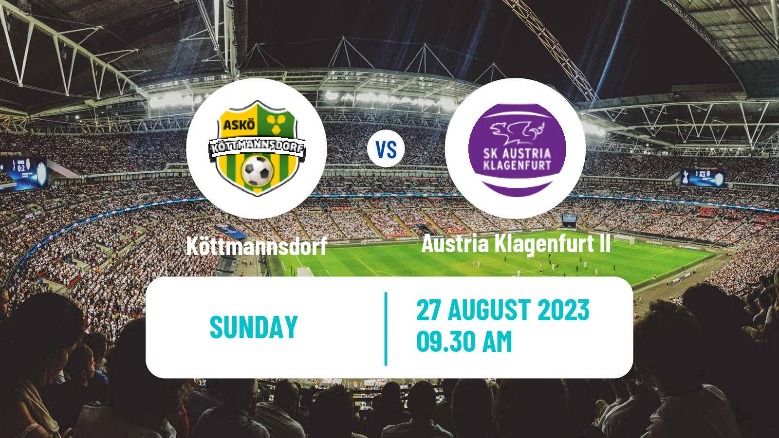 Soccer Austrian Landesliga Karnten Köttmannsdorf - Austria Klagenfurt II