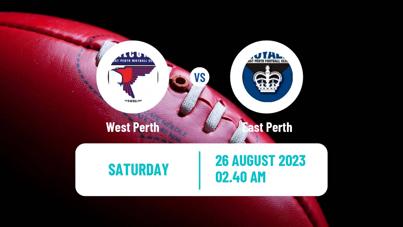 Aussie rules WAFL West Perth - East Perth