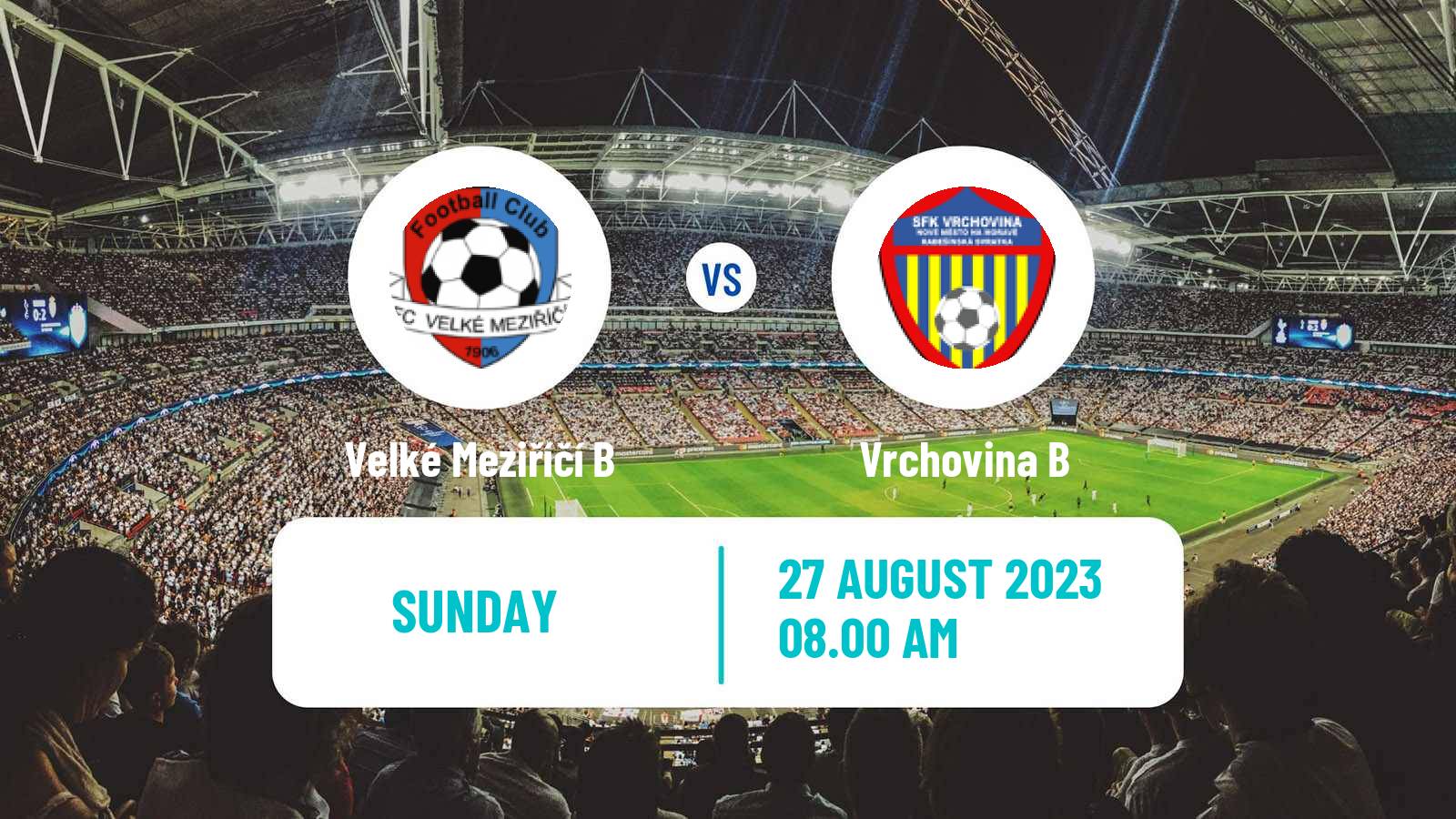 Soccer Czech Vysocina KP Velké Meziříčí B - Vrchovina B