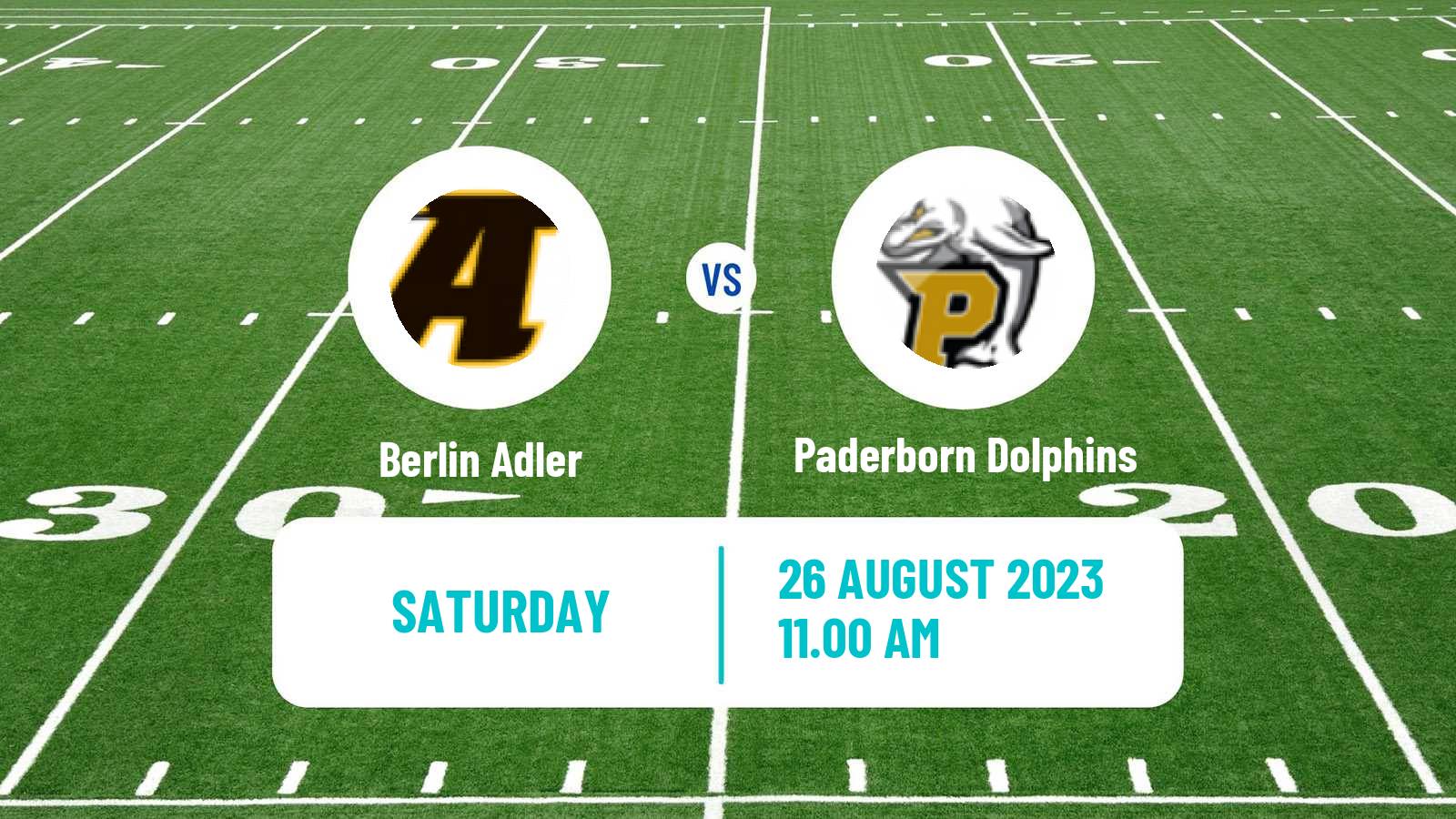 American football German GFL Berlin Adler - Paderborn Dolphins