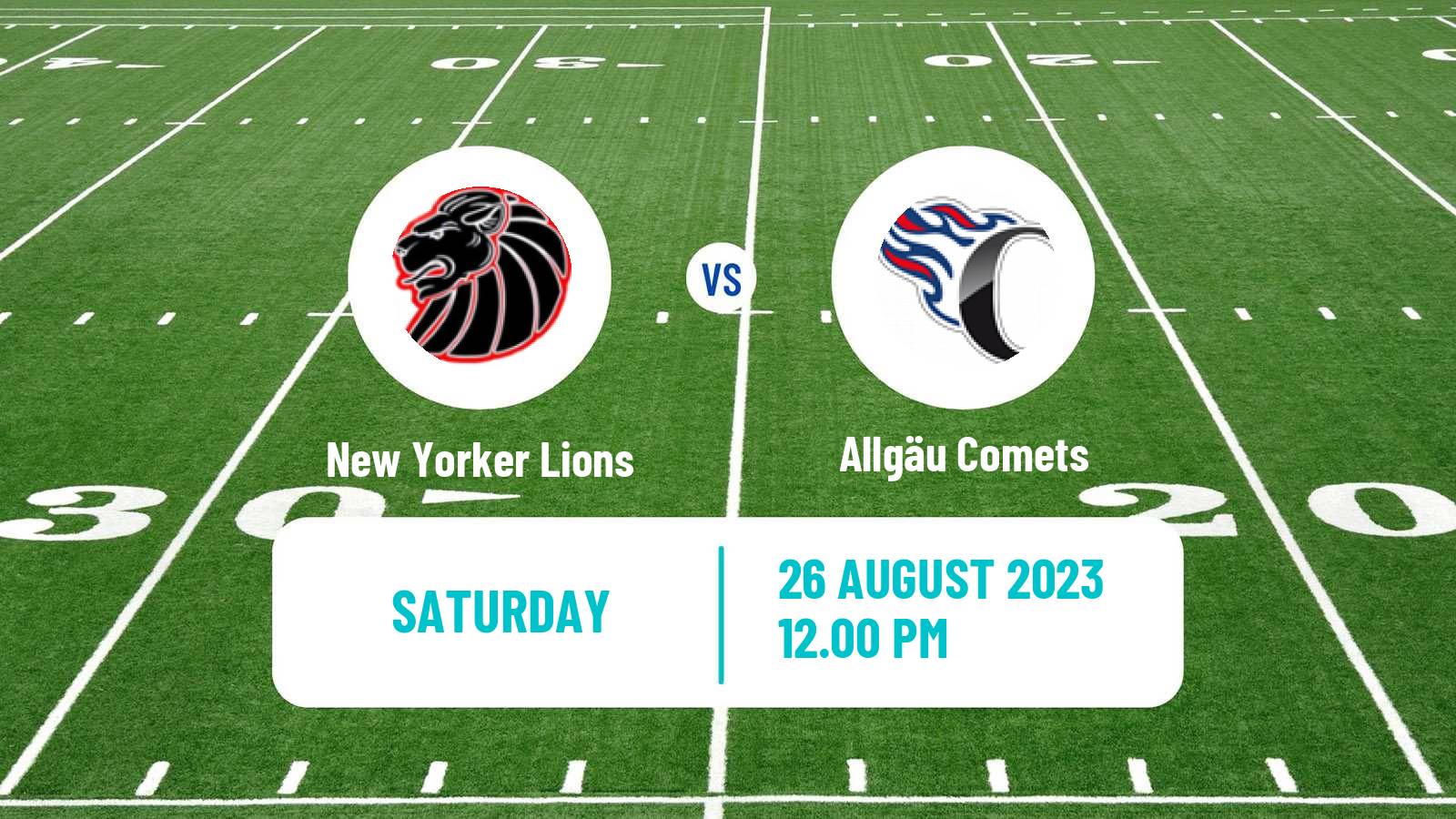 American football German GFL New Yorker Lions - Allgäu Comets