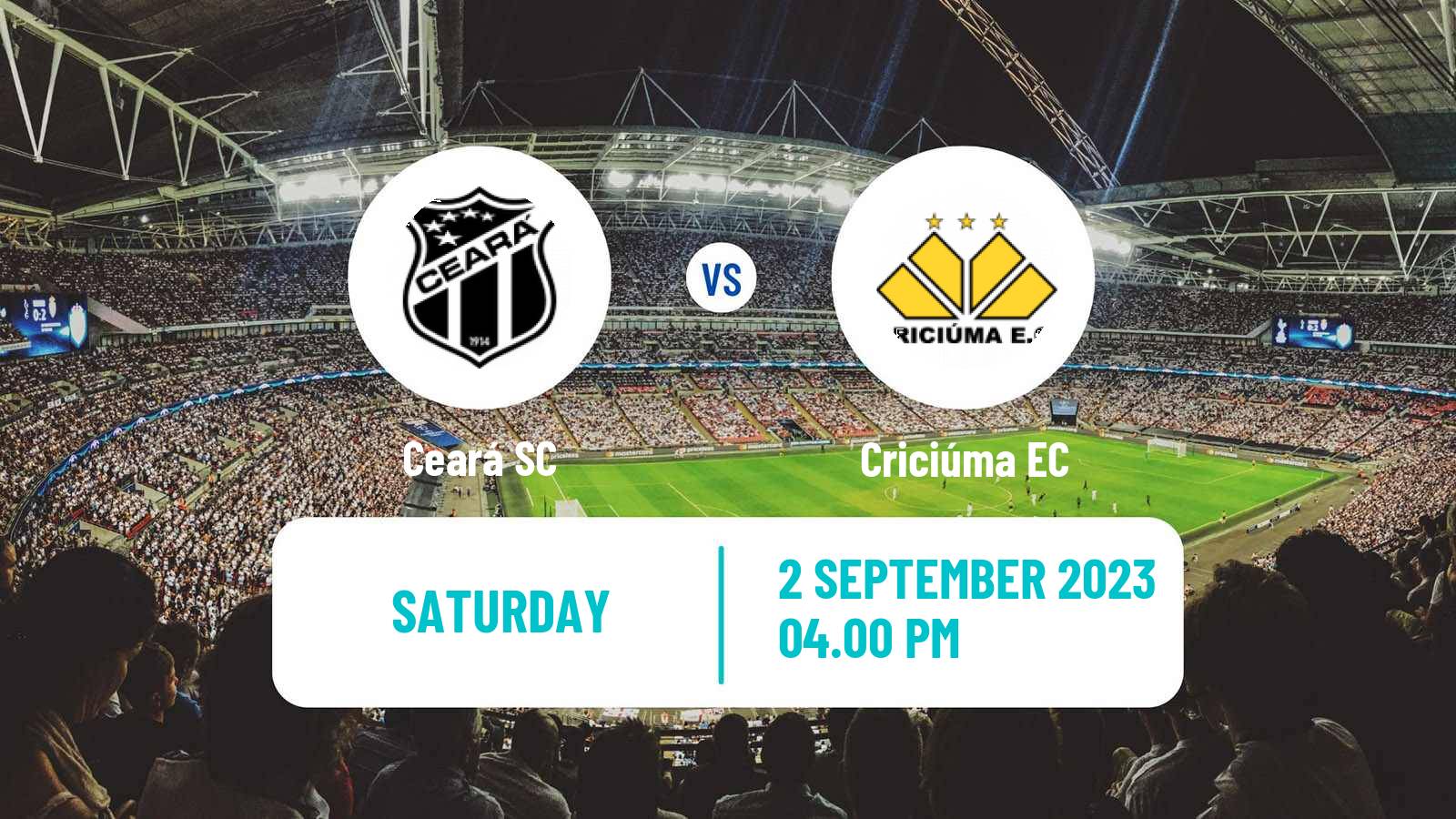 Soccer Brazilian Serie B Ceará - Criciúma