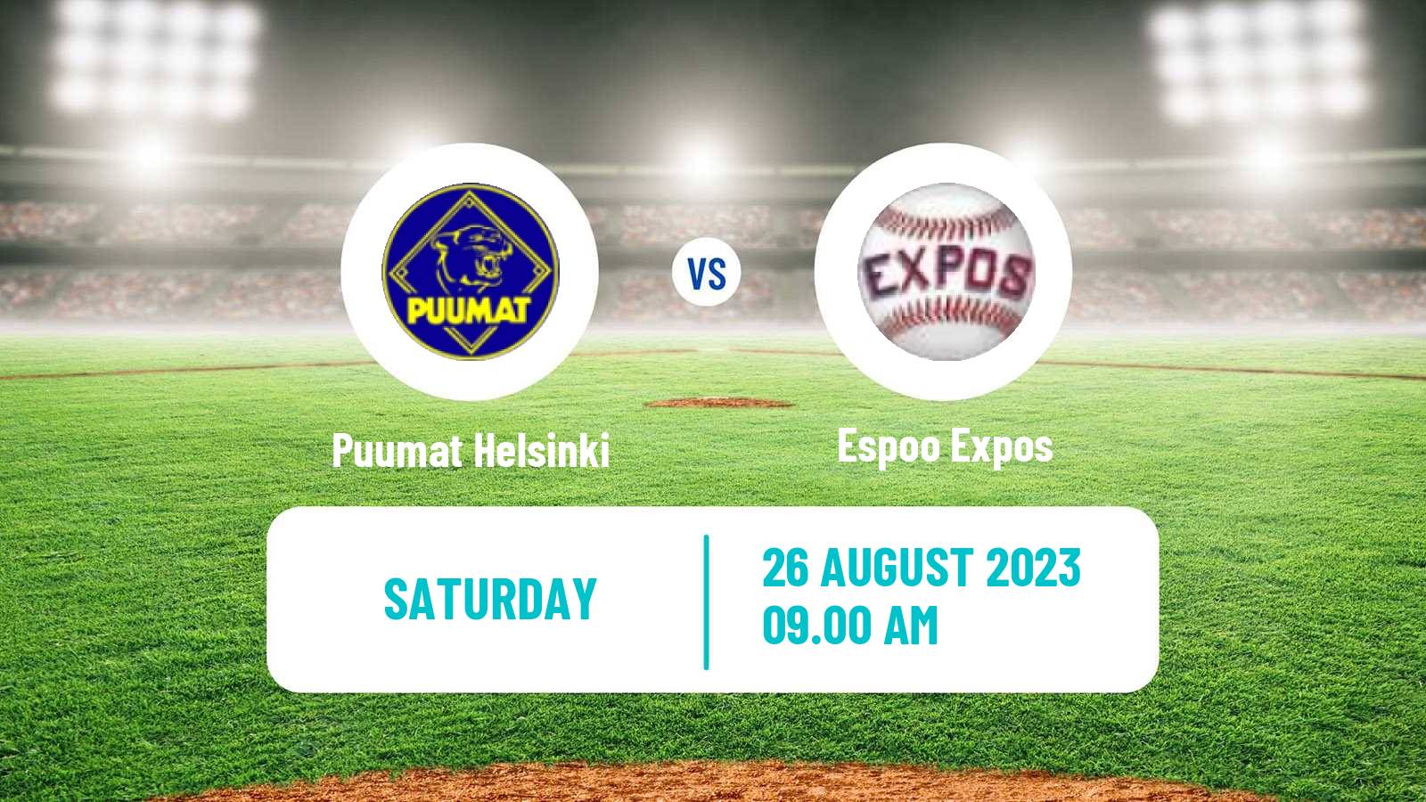 Baseball Finnish SM-sarja Baseball Puumat Helsinki - Espoo Expos