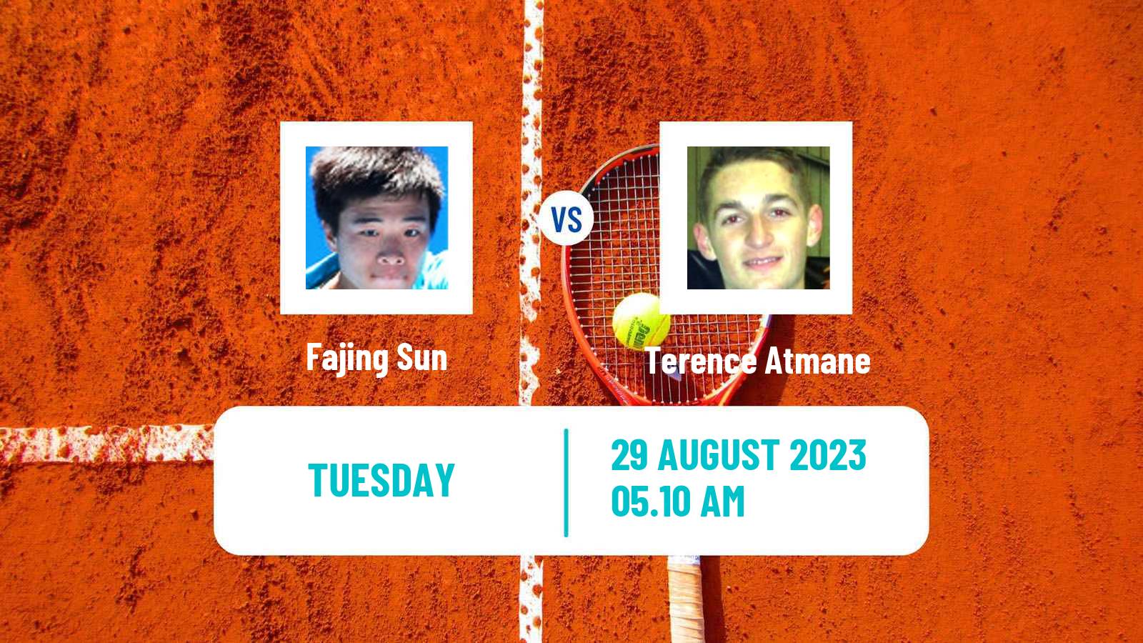 Tennis Zhangjiagang Challenger Men Fajing Sun - Terence Atmane