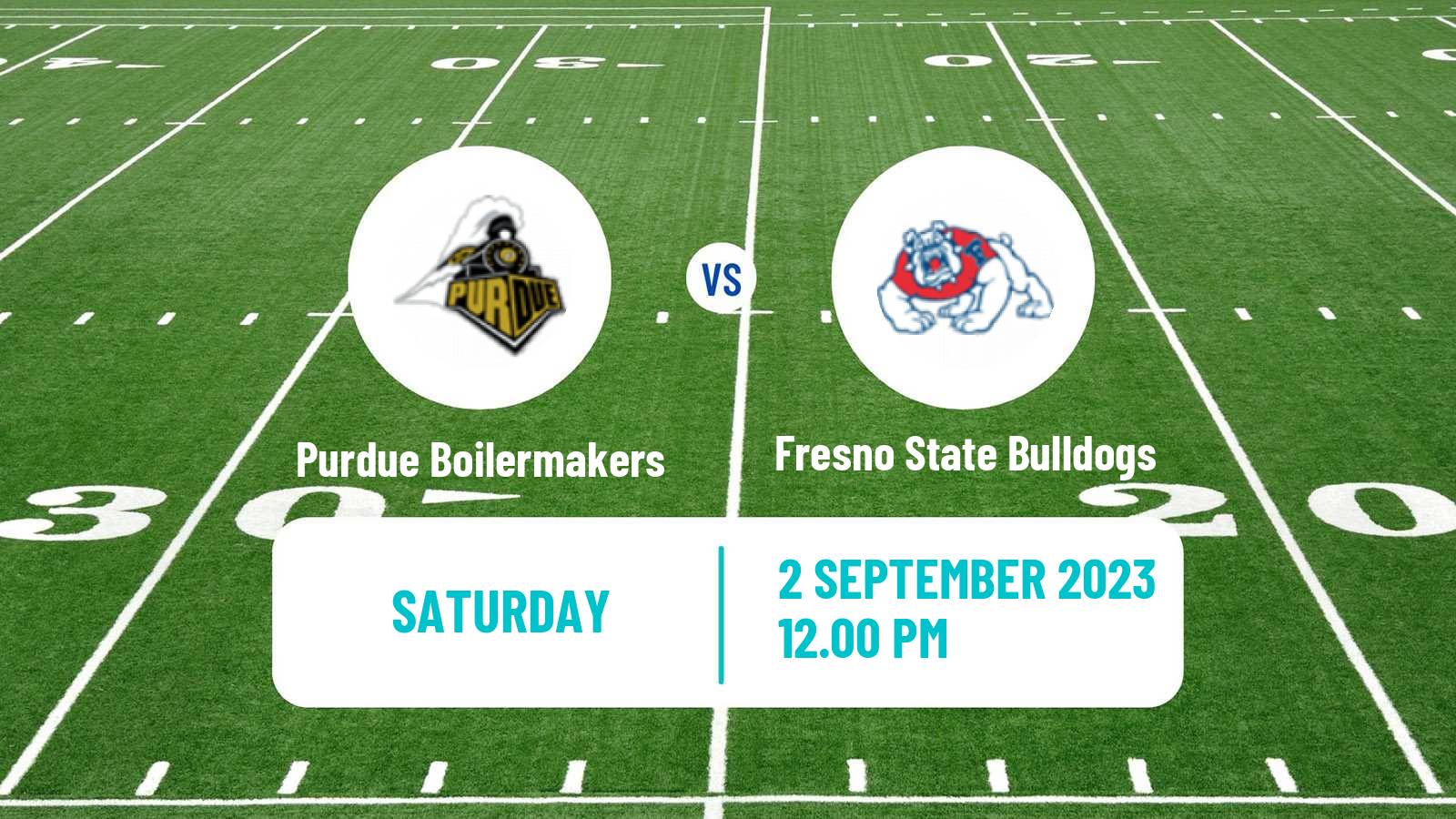 American football NCAA College Football Purdue Boilermakers - Fresno State Bulldogs